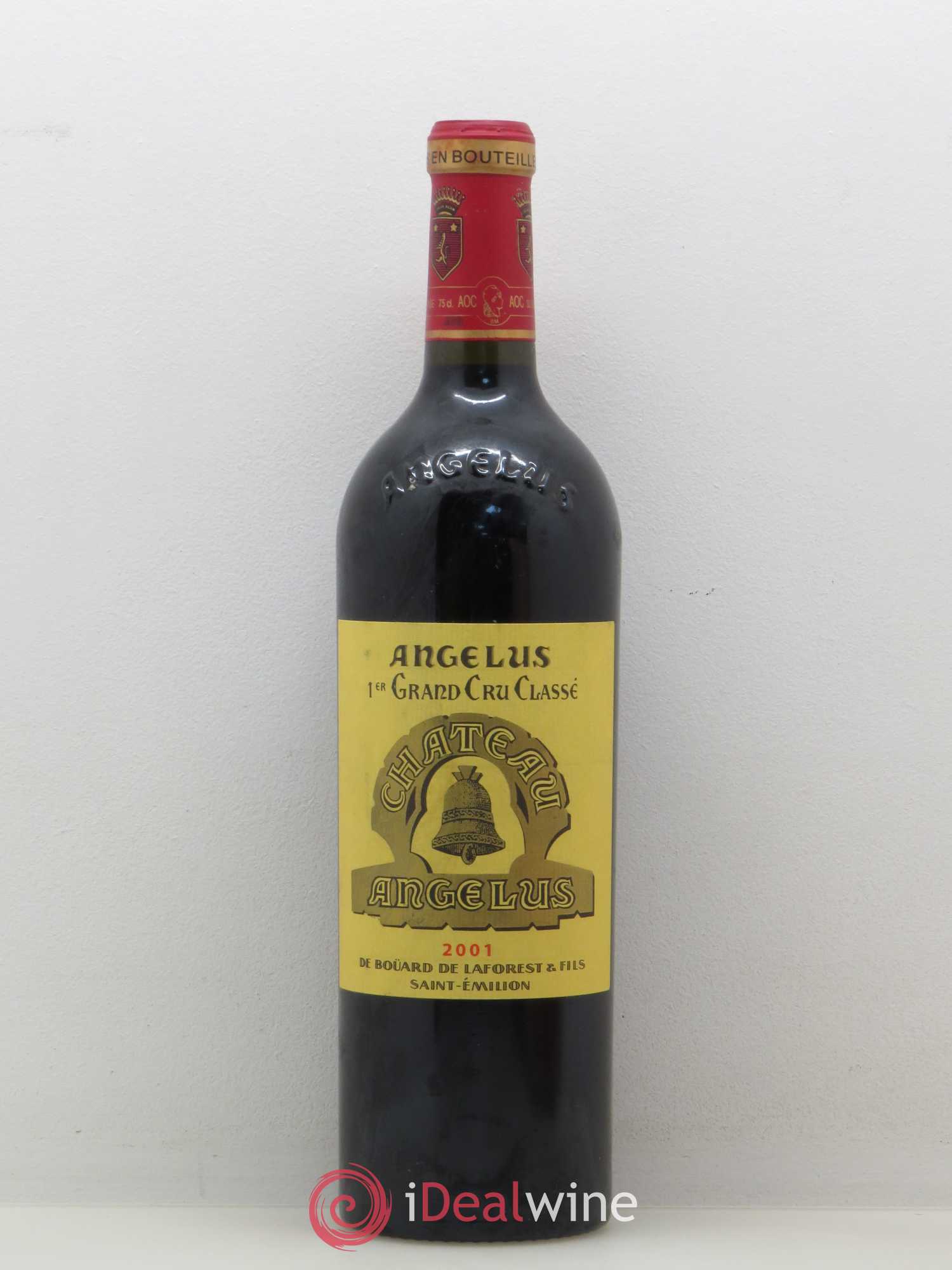 Château Angélus 1er Grand Cru Classé A 2001 - Lot de 1 bouteille - 0