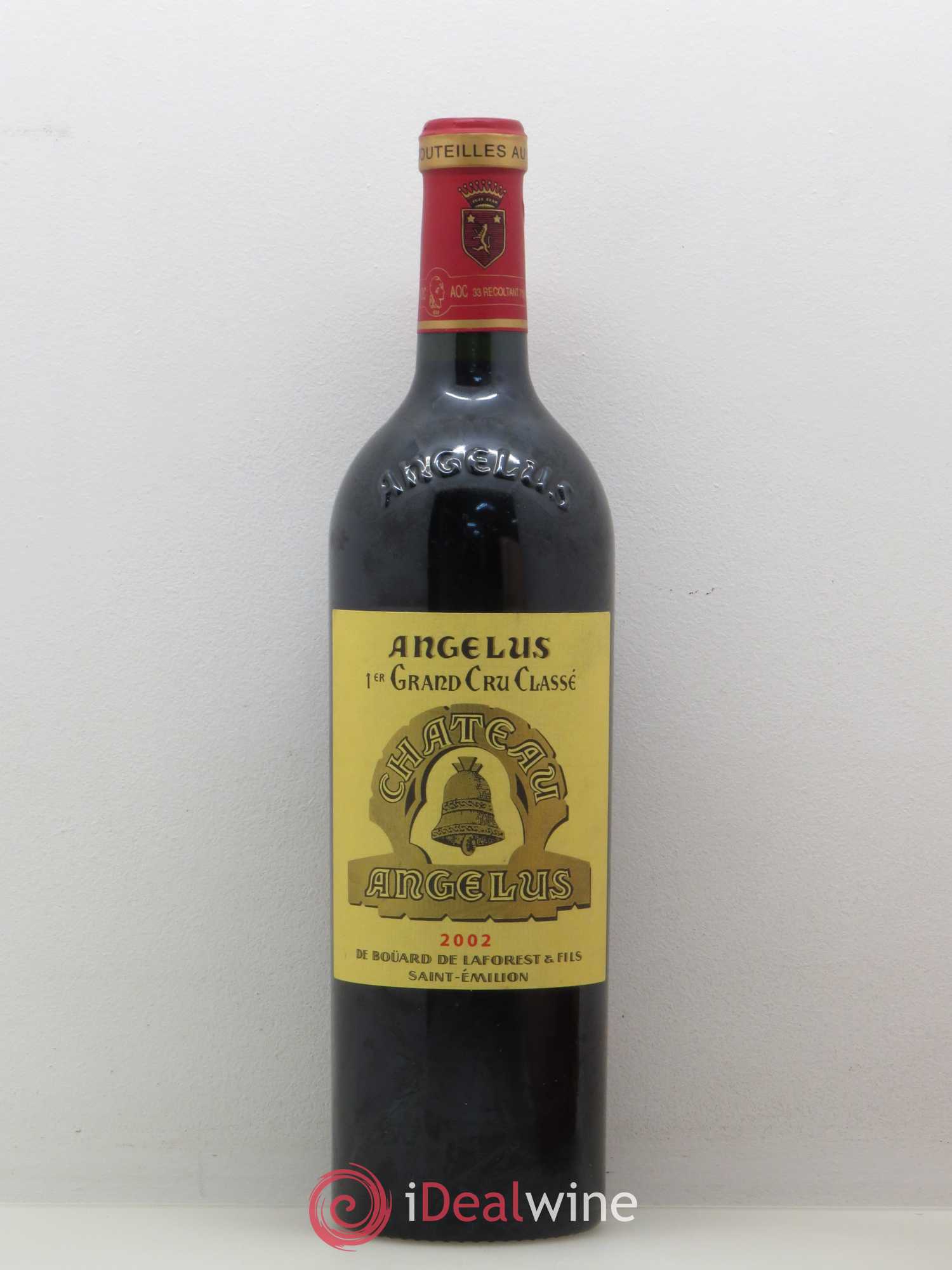 Château Angélus 1er Grand Cru Classé A 2002 - Lot de 1 bouteille - 0