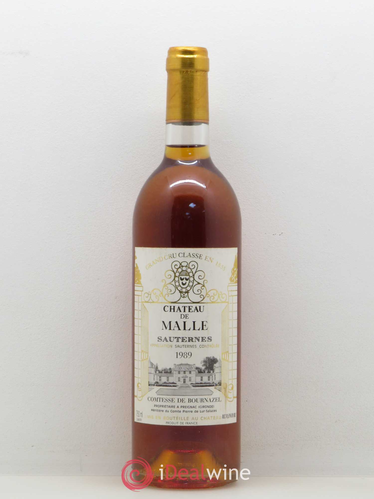 Château de Malle 2ème Grand Cru Classé 1989 - Lotto di 1 bottiglia - 0