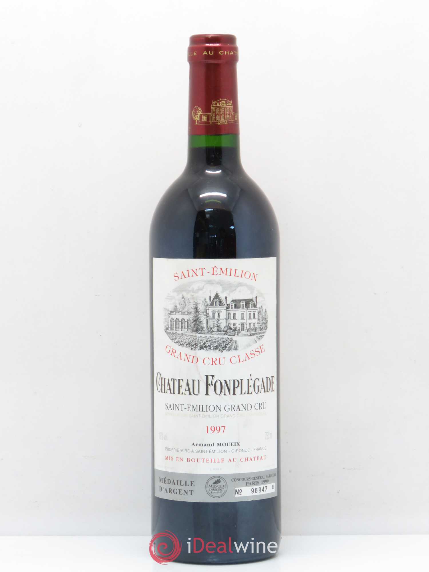 Château Fonplegade Grand Cru Classé 1997 - Lot de 1 bouteille - 0