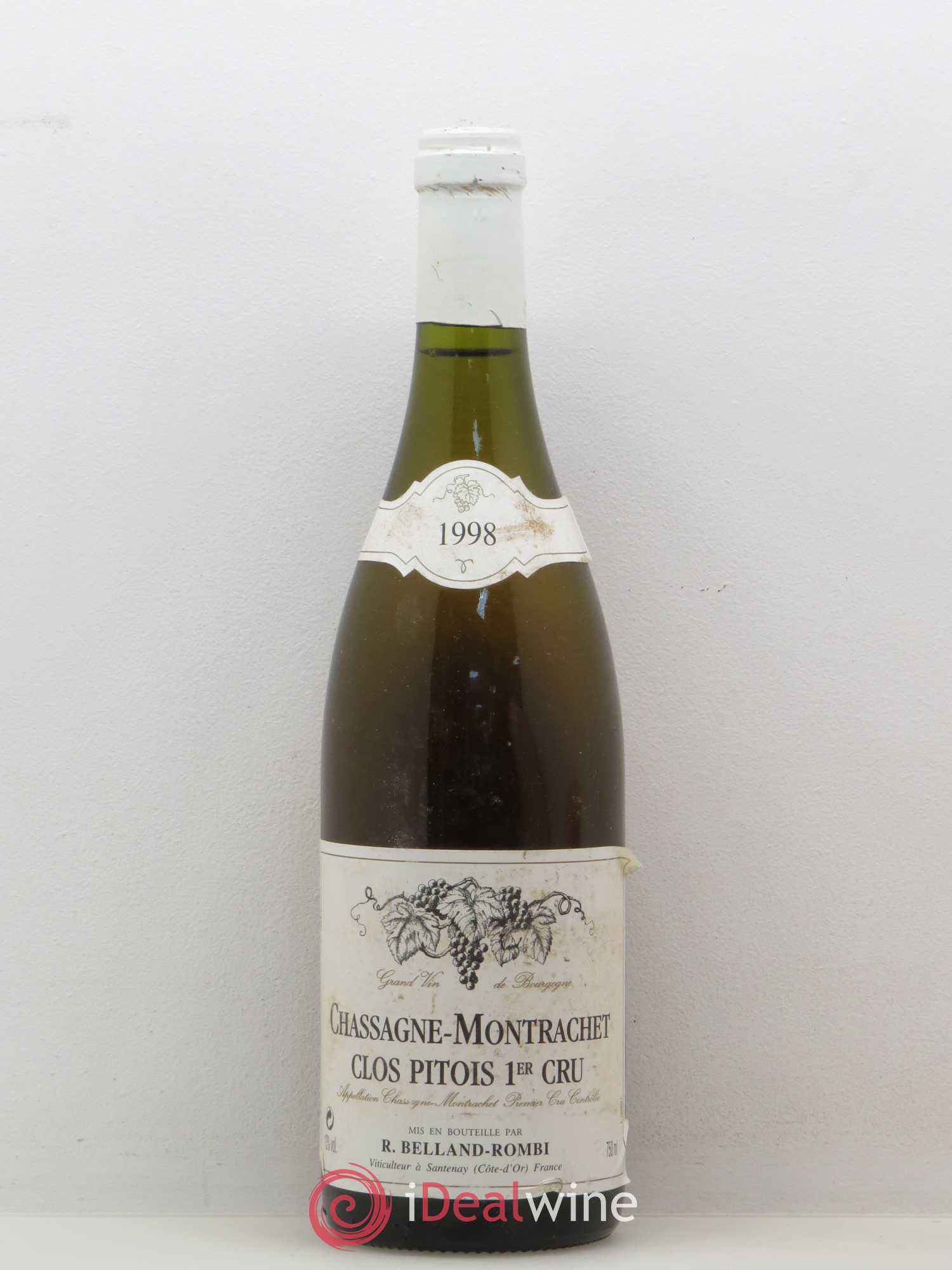 Chassagne-Montrachet 1er Cru Clos Pitois Belland 1998 - Posten von 1 Flasche - 0