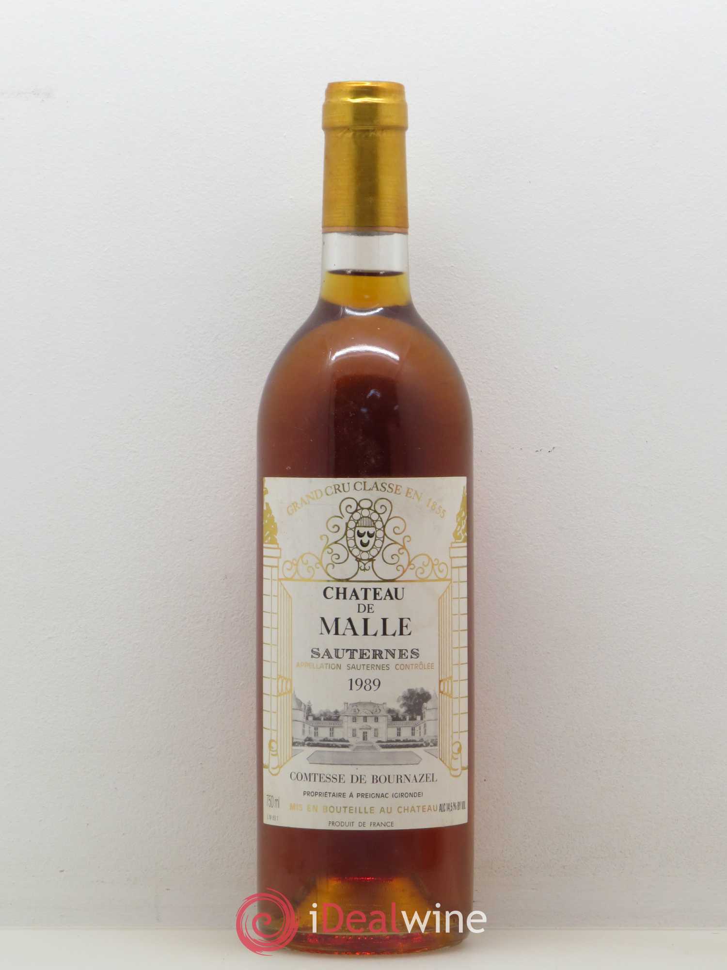 Château de Malle 2ème Grand Cru Classé 1989 - Lotto di 1 bottiglia - 0