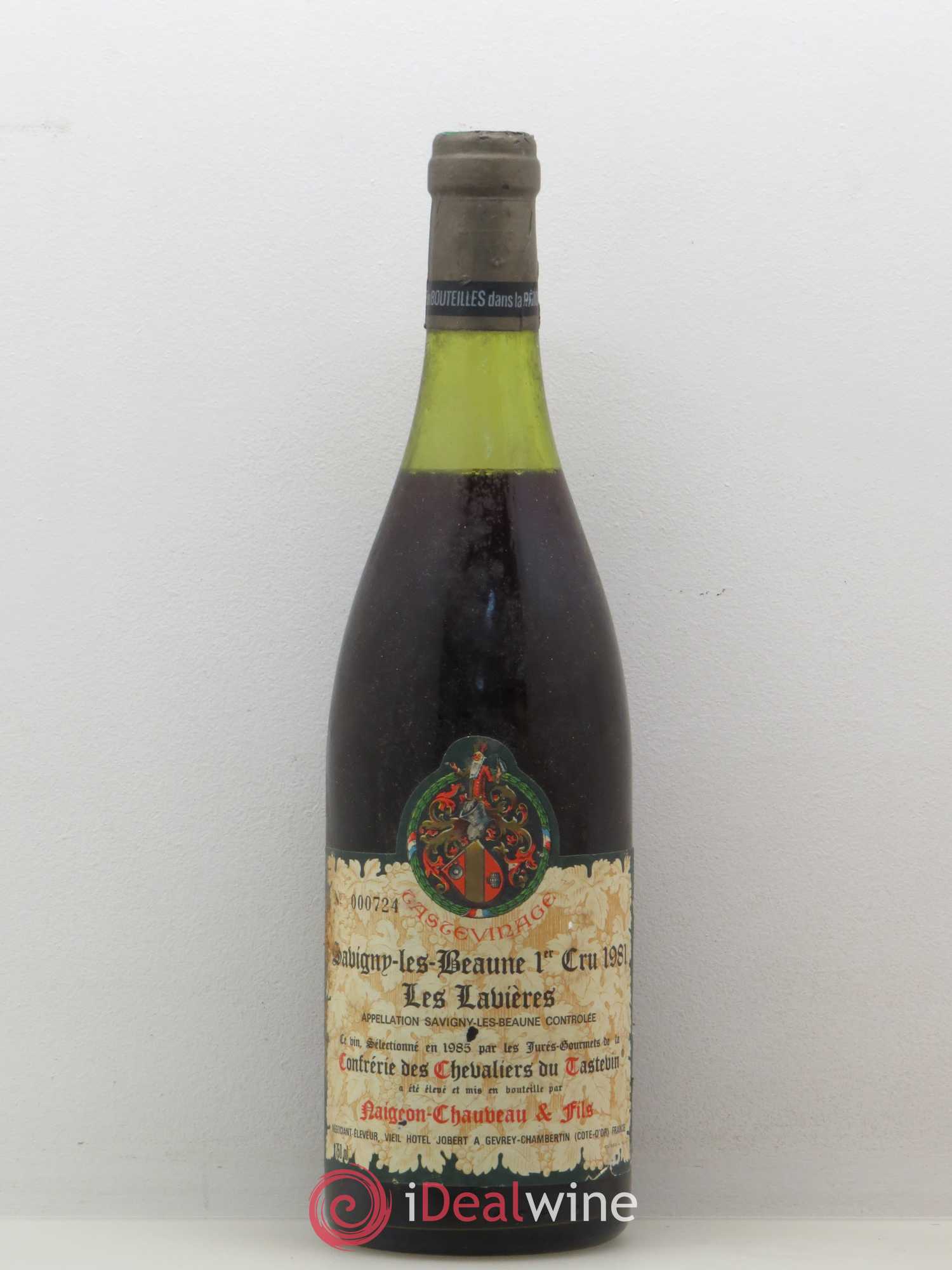 Savigny-lès-Beaune 1er Cru Les Lavieres Tastevin 1981 - Posten von 1 Flasche - 0