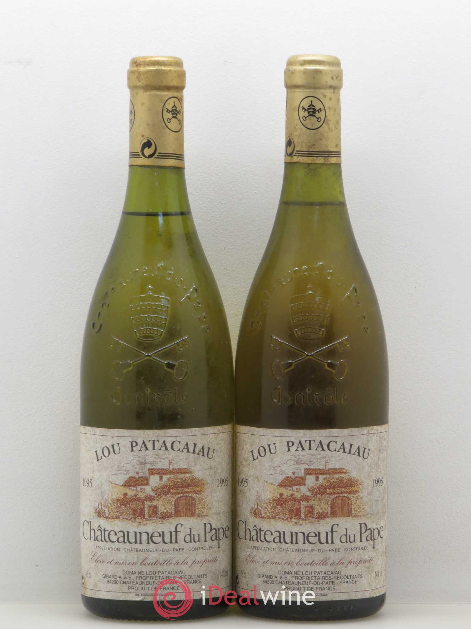 Châteauneuf-du-Pape Lou Patacaiau (sans prix de réserve) 1995 - Posten von 2 Flaschen - 0