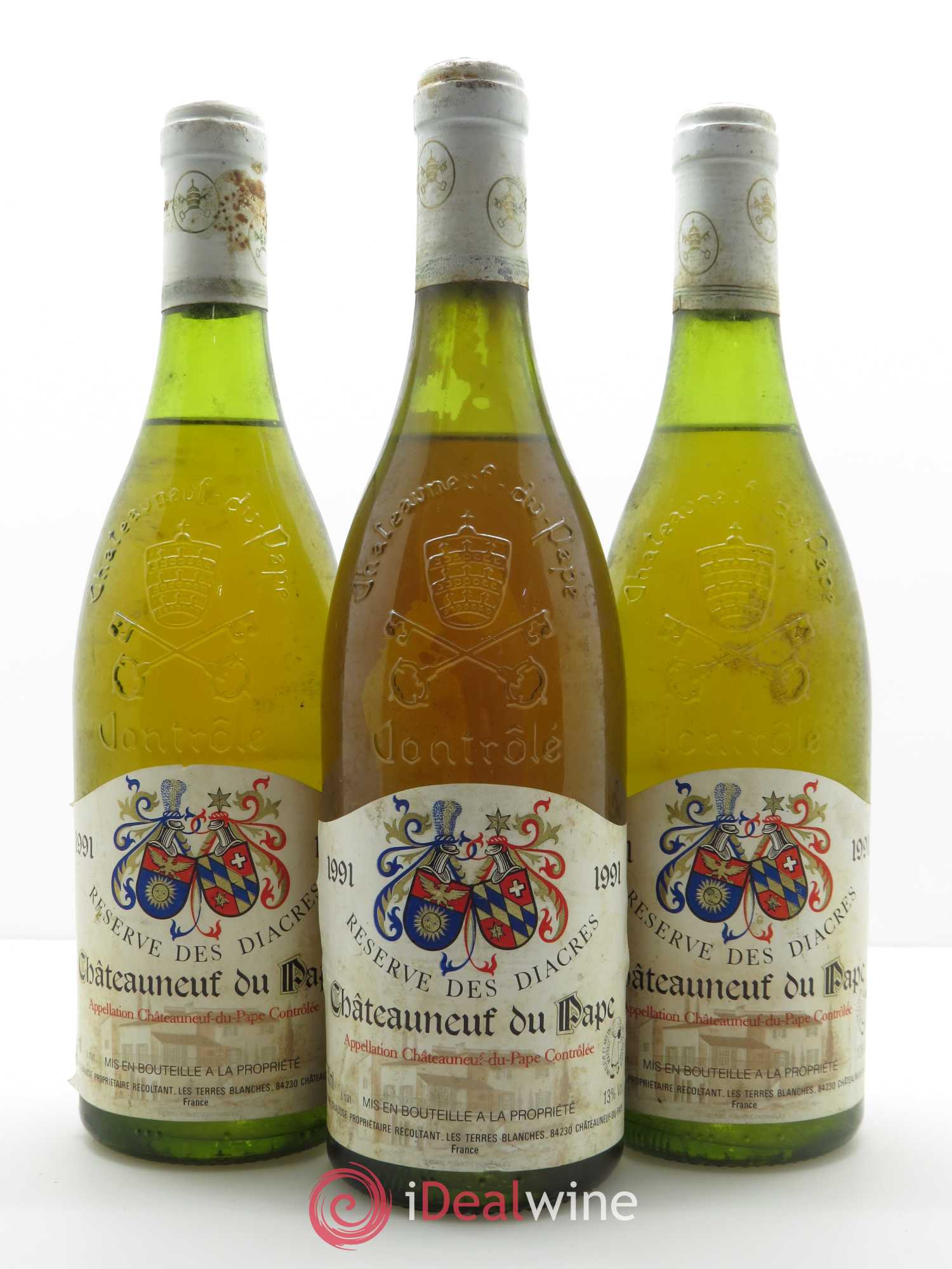 Châteauneuf-du-Pape Reserve des Diacres 1991 - Posten von 3 Flaschen - 0