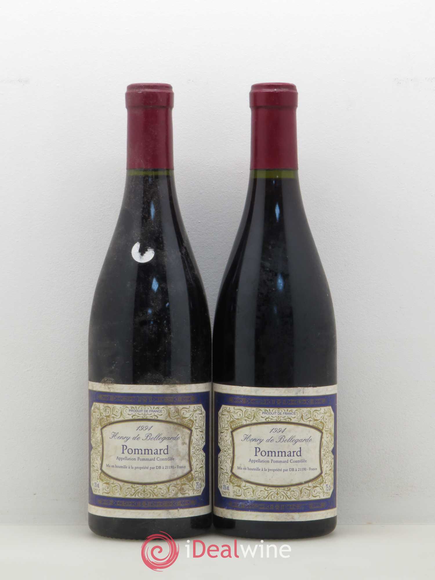 Pommard Henry de Bellegarde (sans prix de réserve) 1994 - Posten von 2 Flaschen - 0
