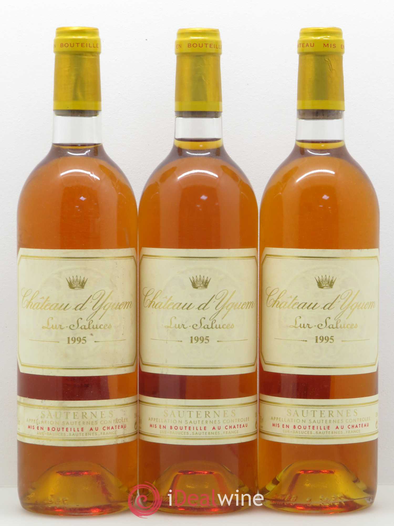 Château d' Yquem 1er Cru Classé Supérieur 1995 - Lotto di 3 bottiglie - 0