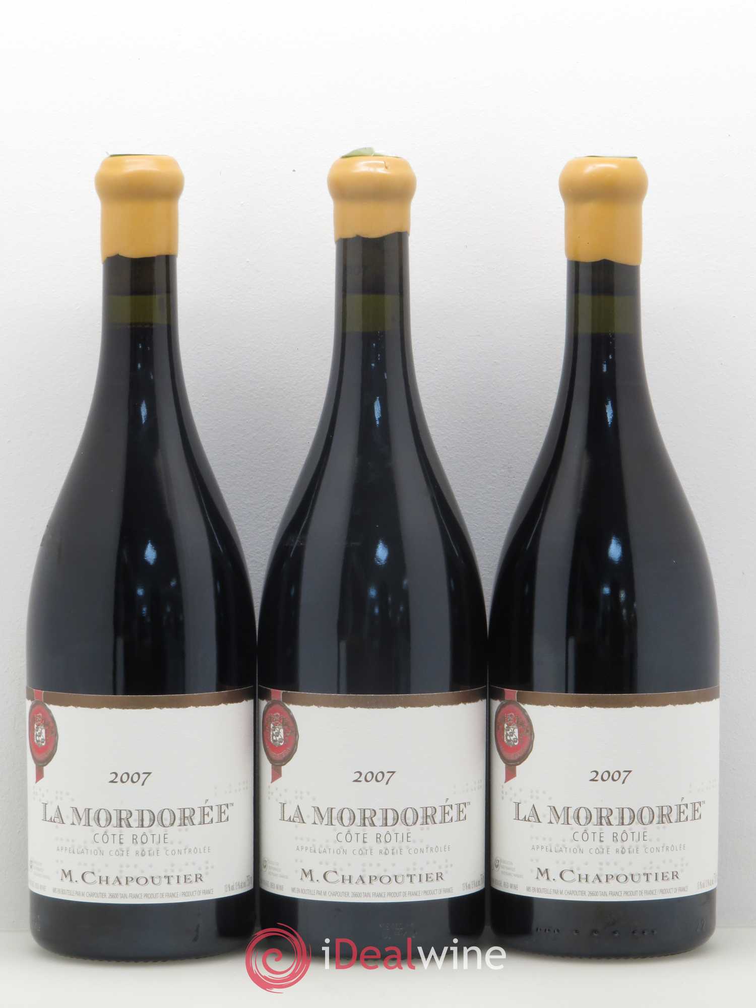 Côte-Rôtie La Mordorée Chapoutier 2007 - Lot de 3 bouteilles - 0