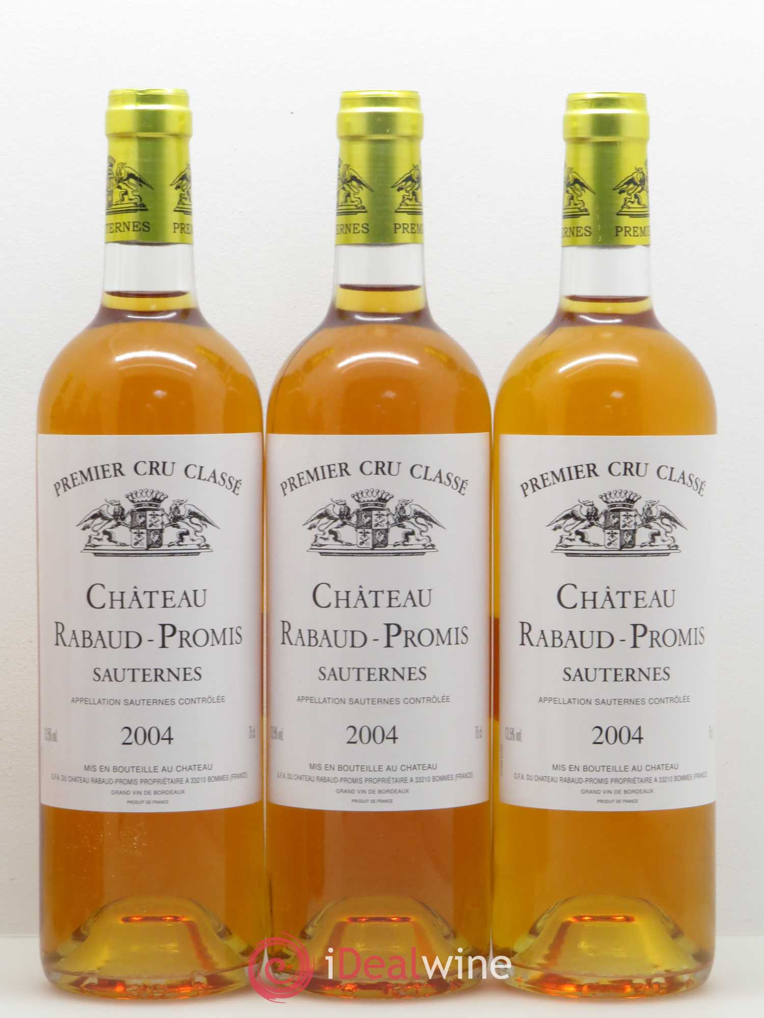 Château Rabaud Promis 1er Grand Cru Classé 2004 - Lotto di 6 bottiglie - 1