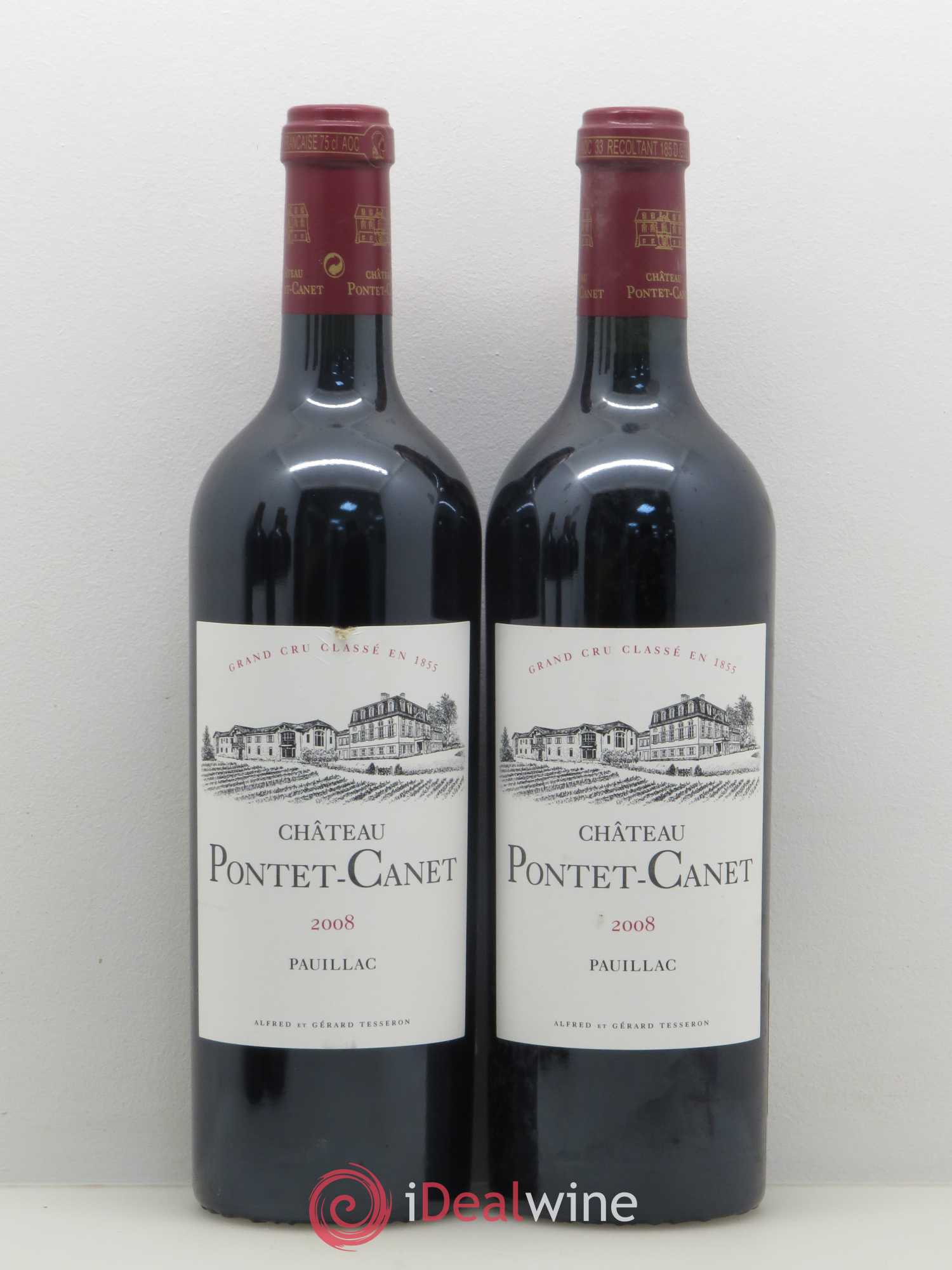 Château Pontet Canet 5ème Grand Cru Classé 2008 - Lot de 5 bouteilles - 2