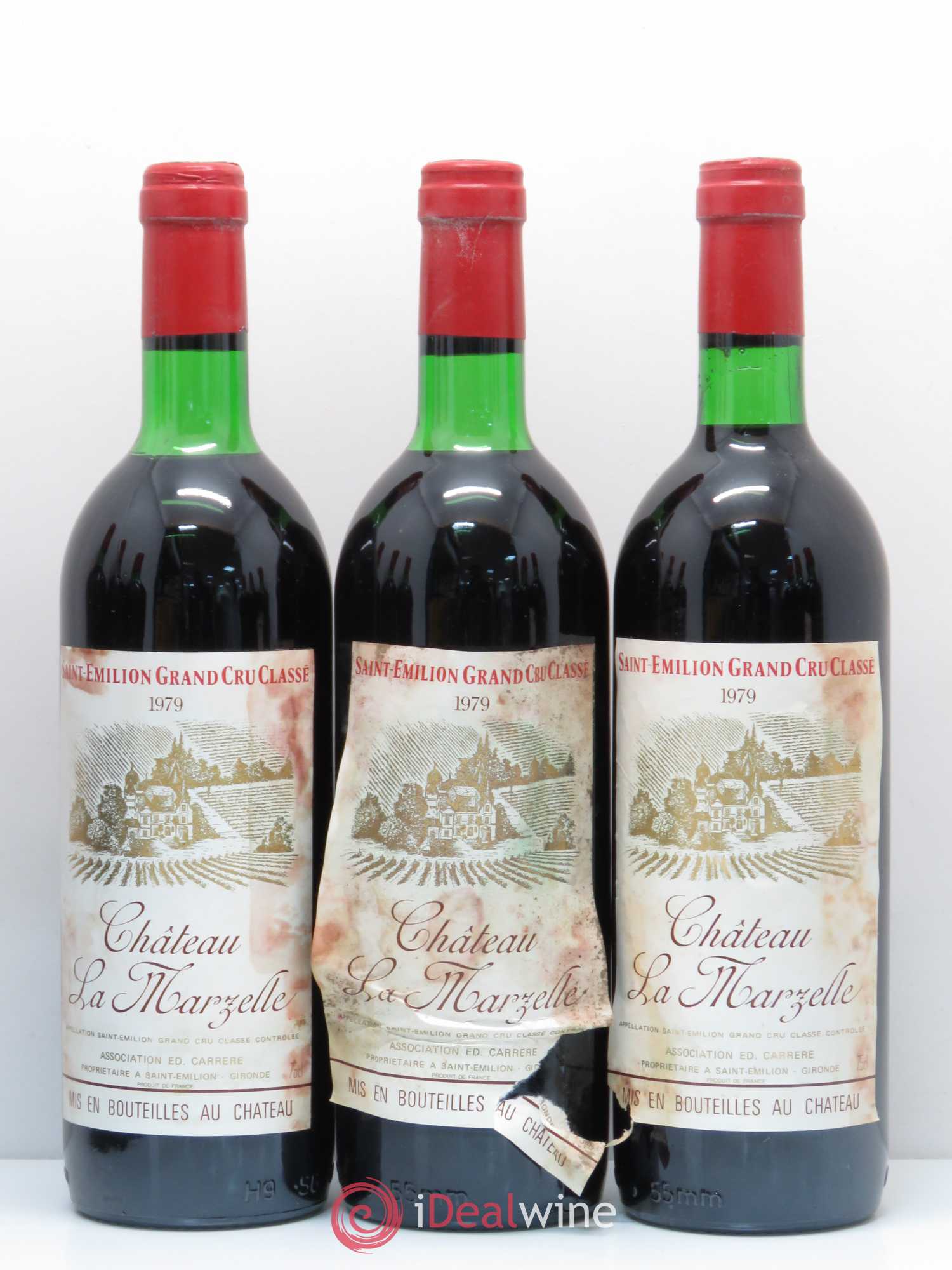 Château La Marzelle Grand Cru Classé 1979 - Lot de 9 bouteilles - 2