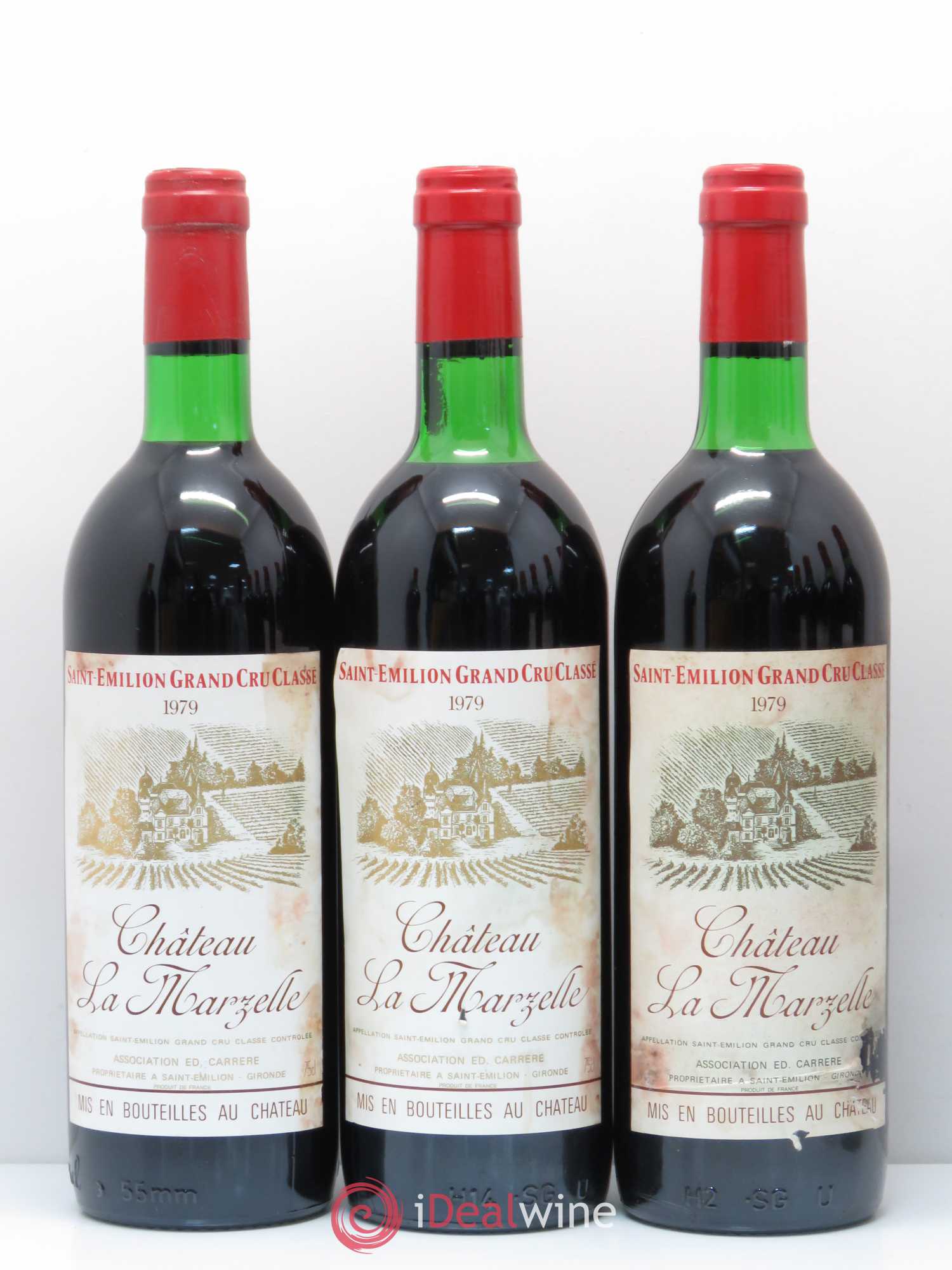 Château La Marzelle Grand Cru Classé 1979 - Lot de 9 bouteilles - 3