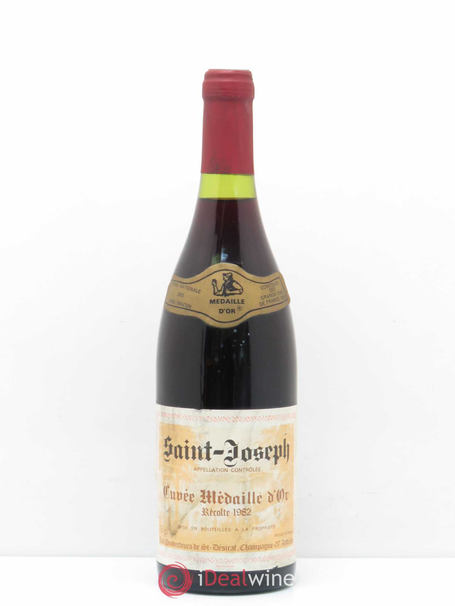 Saint-Joseph Les Producteurs Desirat 1982 - Posten von 1 Flasche - 0