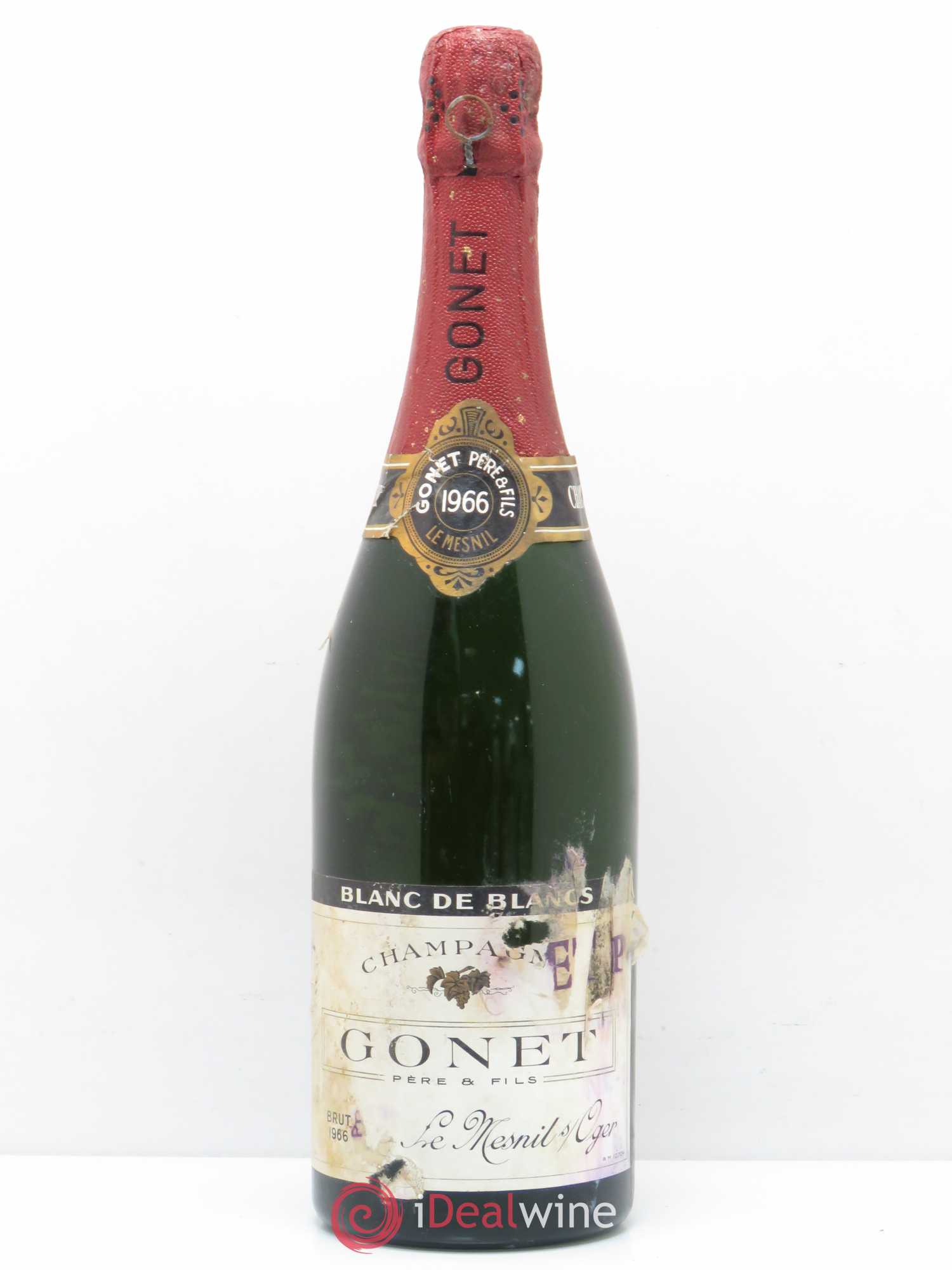 Millésimé Blanc de Blancs Grand Cru Brut Philippe Gonet 1966 - Lot de 1 bouteille - 0