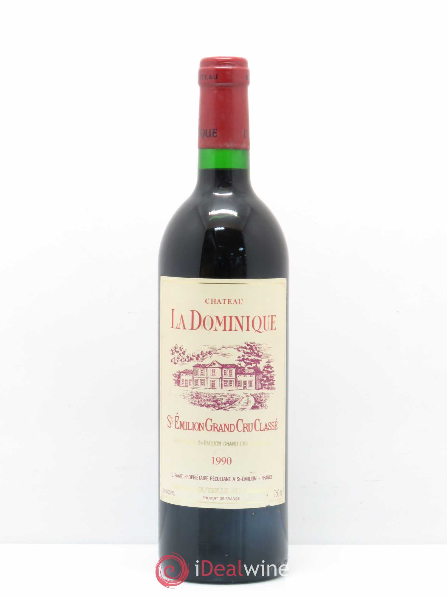 Château la Dominique Grand Cru Classé 1990 - Lot de 1 bouteille - 0