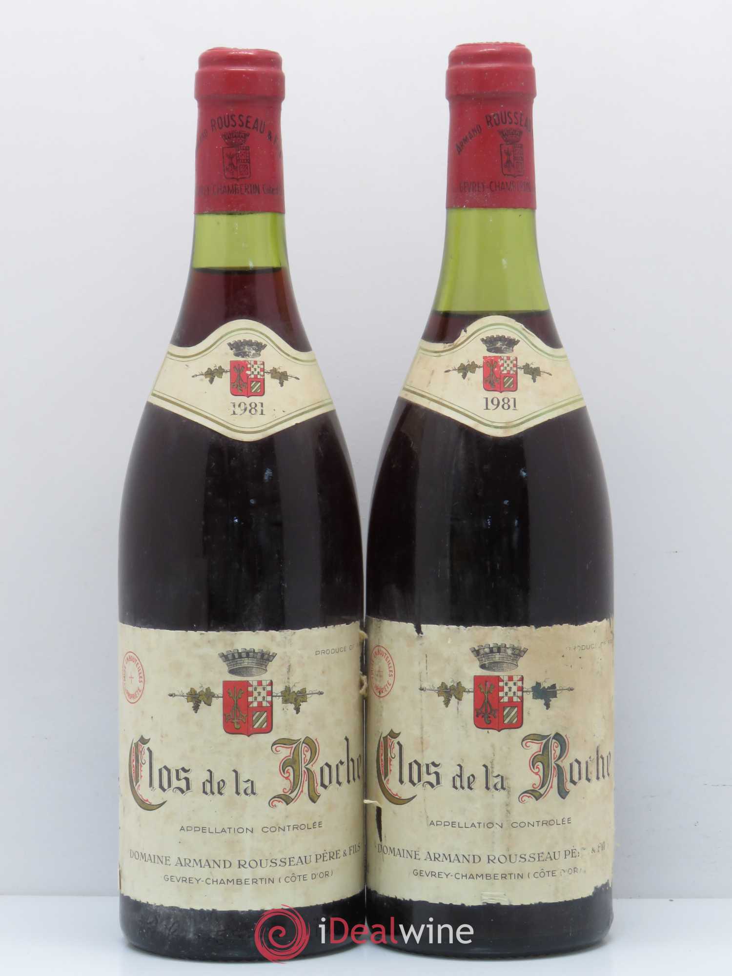 Clos de la Roche Grand Cru Armand Rousseau (Domaine) 1981 - Lot de 2 bouteilles - 0