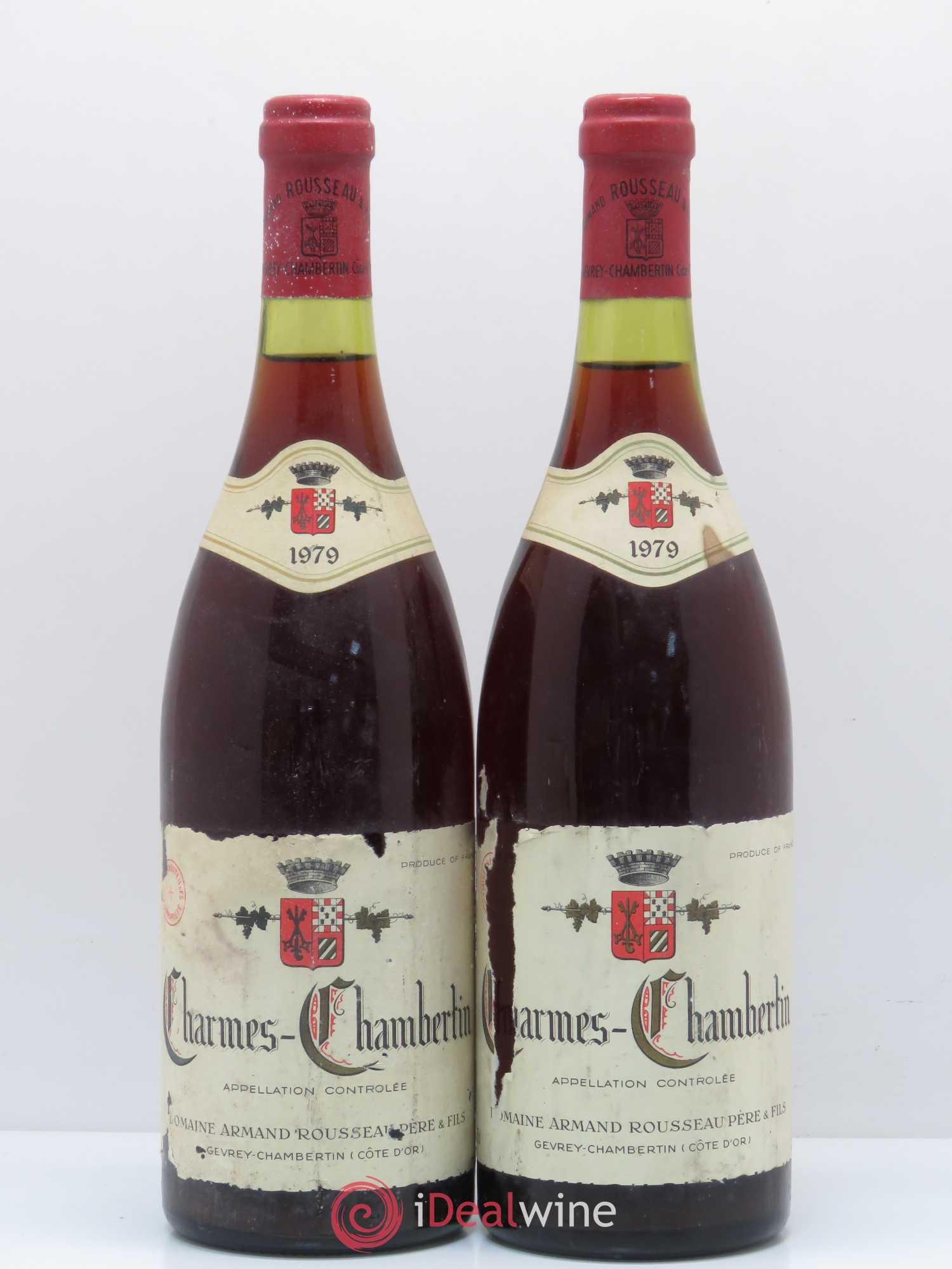 Charmes-Chambertin Grand Cru Armand Rousseau (Domaine) 1979 - Lot de 2 bouteilles - 0