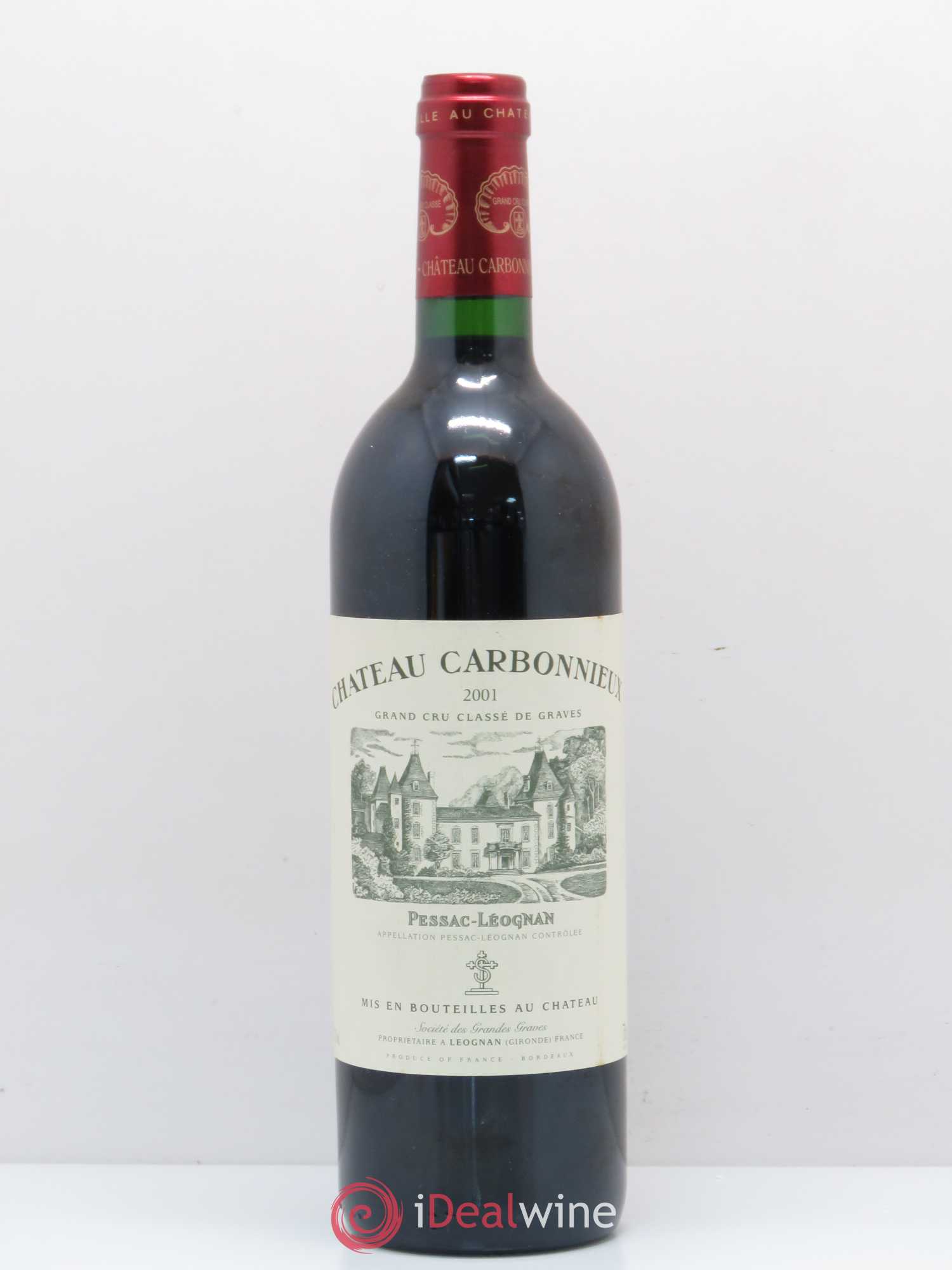 Château Carbonnieux Cru Classé de Graves 2001 - Lot de 1 bouteille - 0