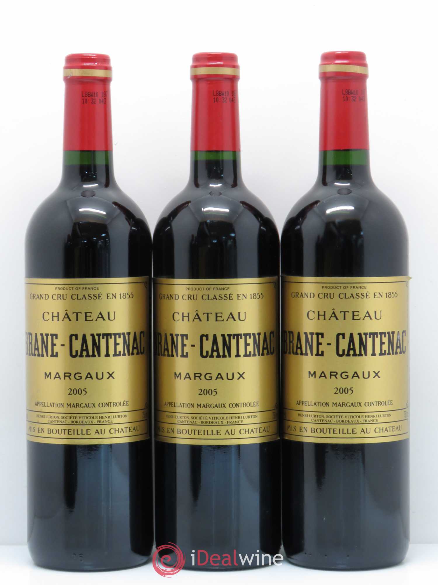 Château Brane Cantenac 2ème Grand Cru Classé 2005 - Lot de 5 bouteilles - 1