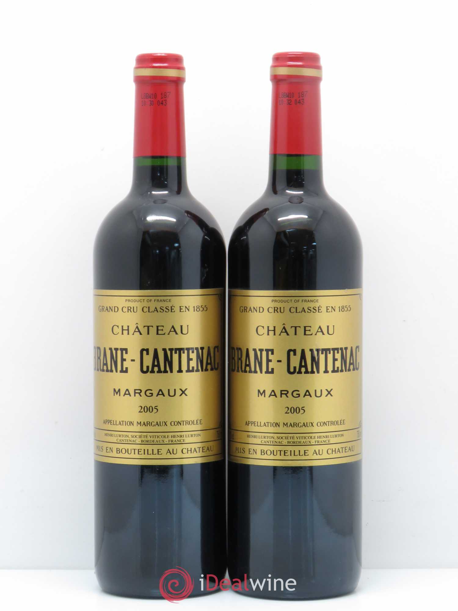 Château Brane Cantenac 2ème Grand Cru Classé 2005 - Lot de 5 bouteilles - 2