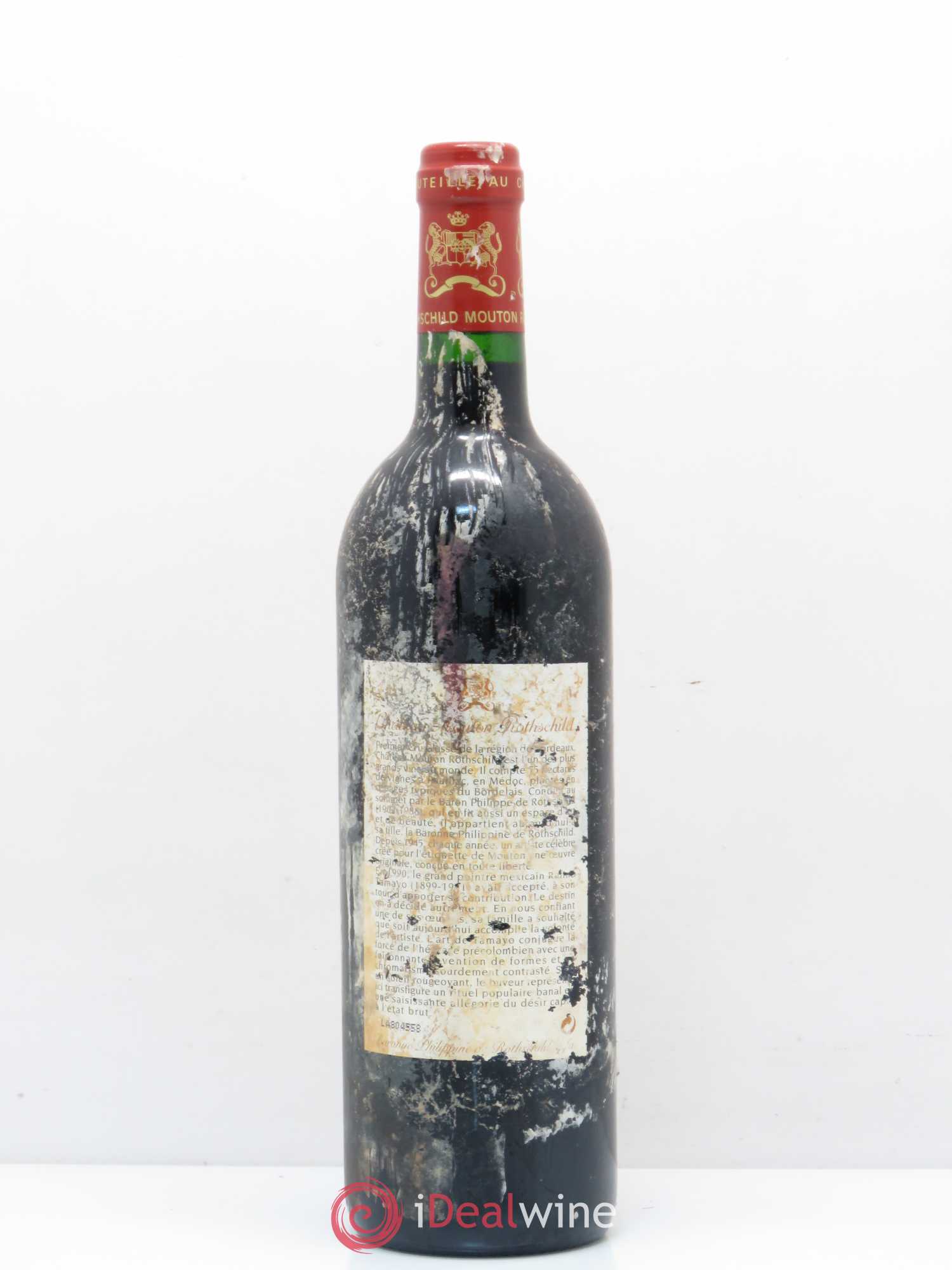Château Mouton Rothschild 1er Grand Cru Classé 1998 - Lot de 1 bouteille - 1