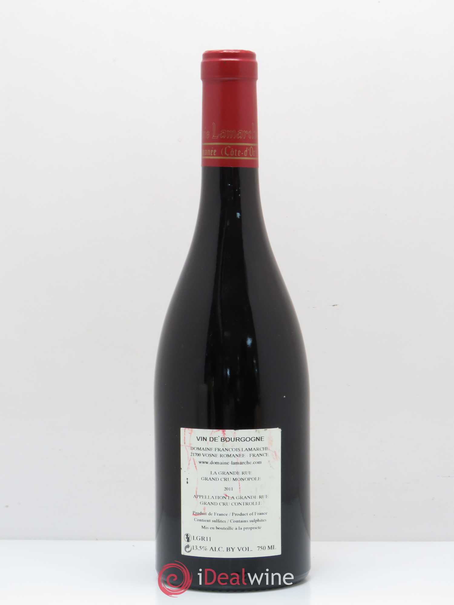 La Grande Rue Grand Cru Lamarche (Domaine) 2011 - Lot de 1 bouteille - 1