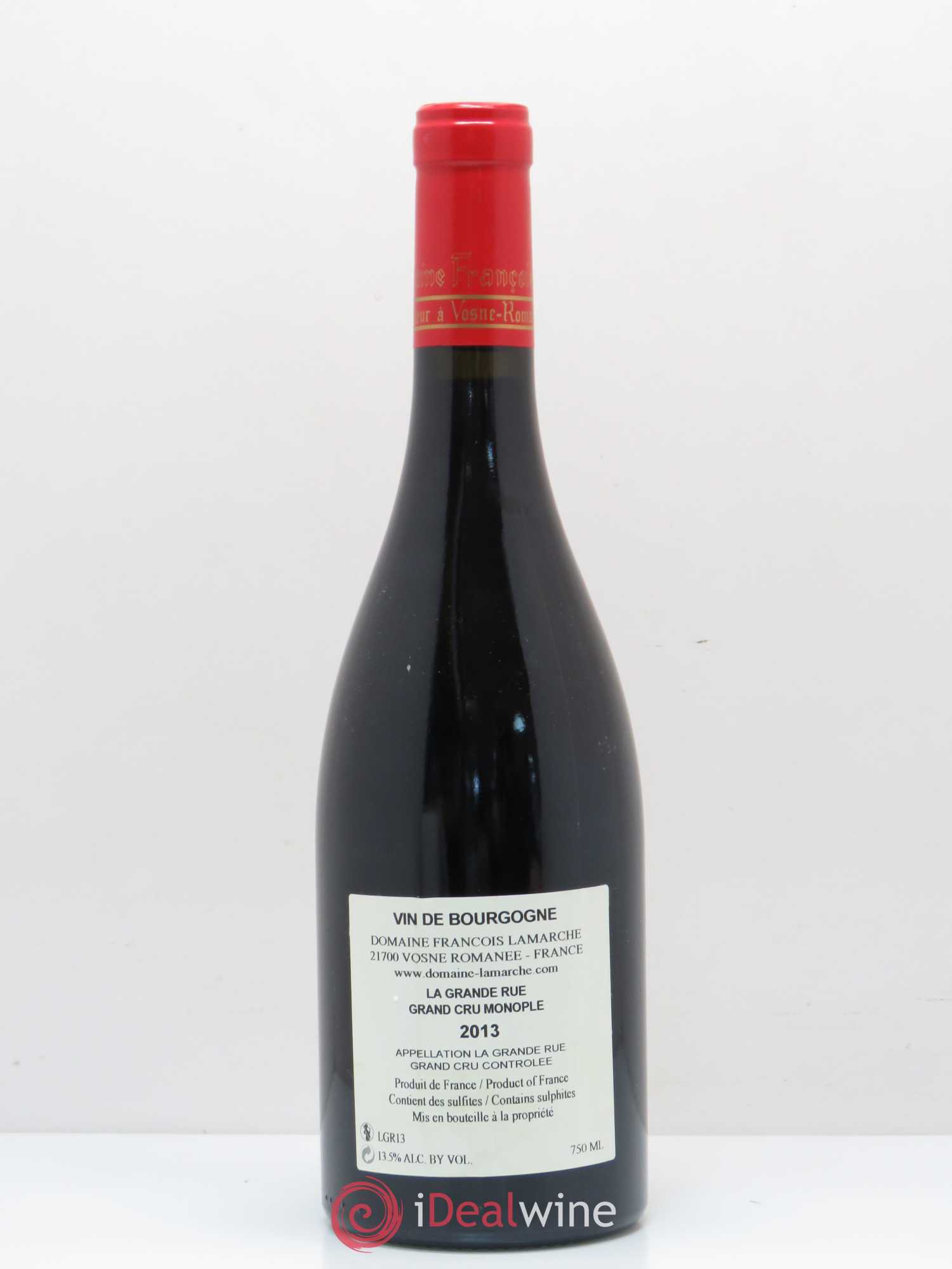 La Grande Rue Grand Cru Lamarche (Domaine) 2013 - Lot de 1 bouteille - 1