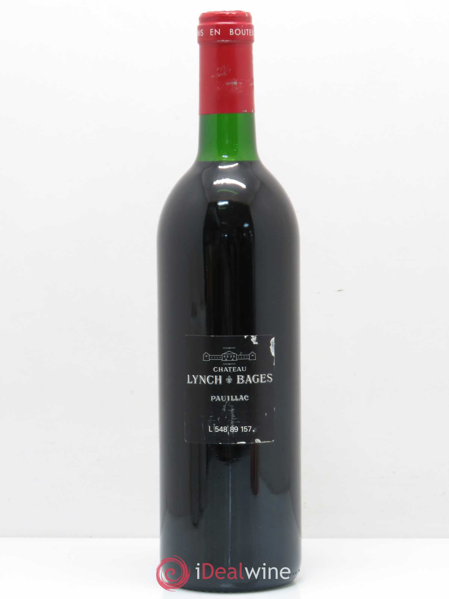 Château Lynch Bages 5ème Grand Cru Classé 1989 - Lot de 1 bouteille - 1