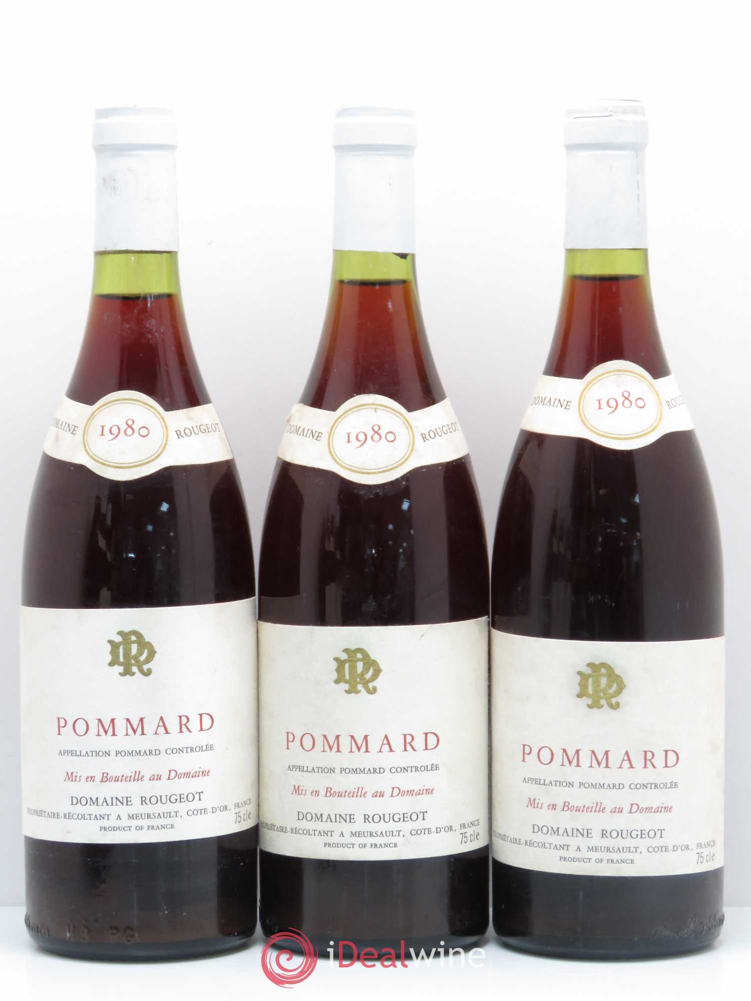 Pommard Rougeot 1980 - Lot de 6 bouteilles - 1