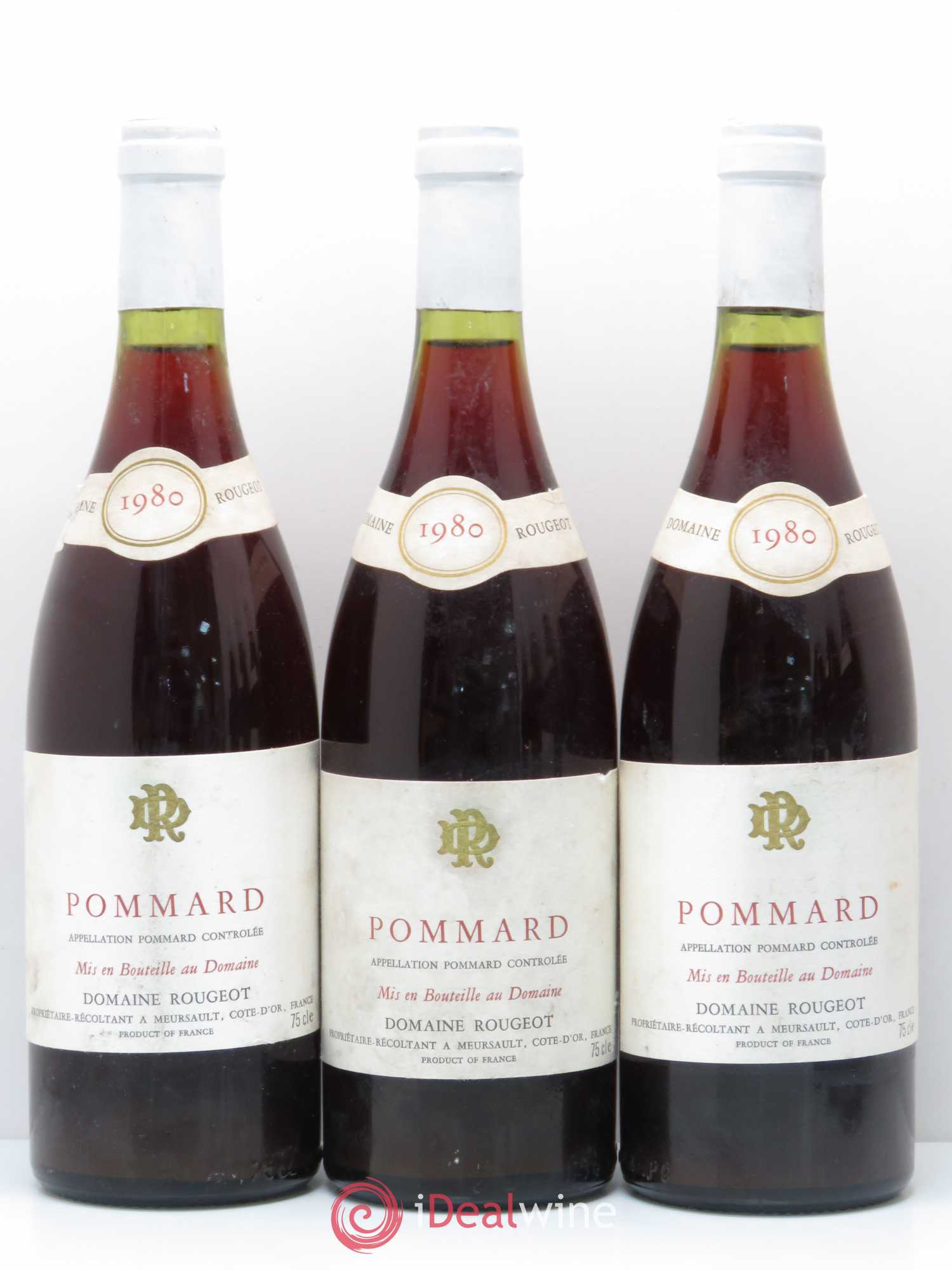Pommard Rougeot 1980 - Lot de 6 bouteilles - 2