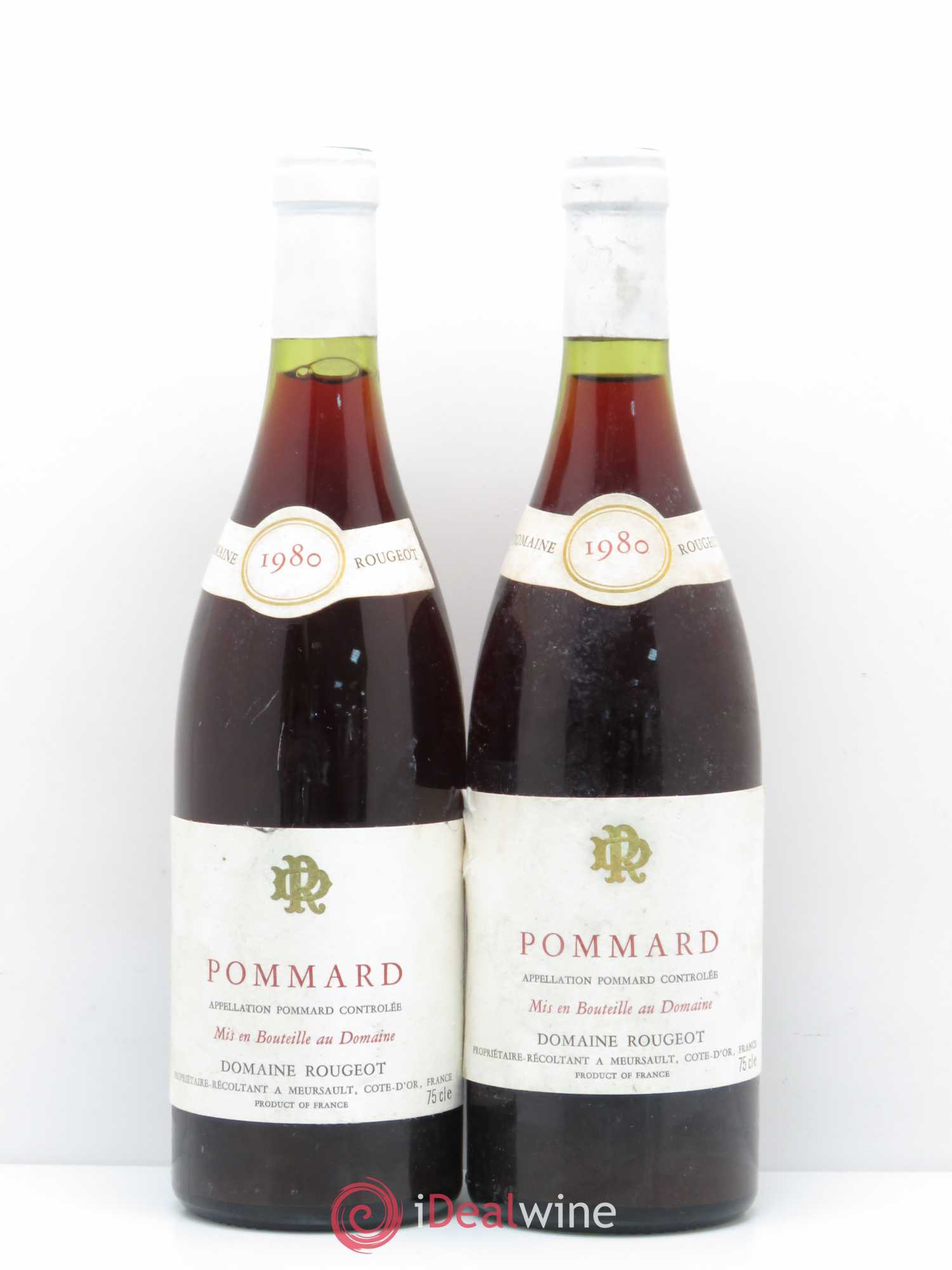 Pommard Rougeot 1980 - Lot de 2 bouteilles - 0