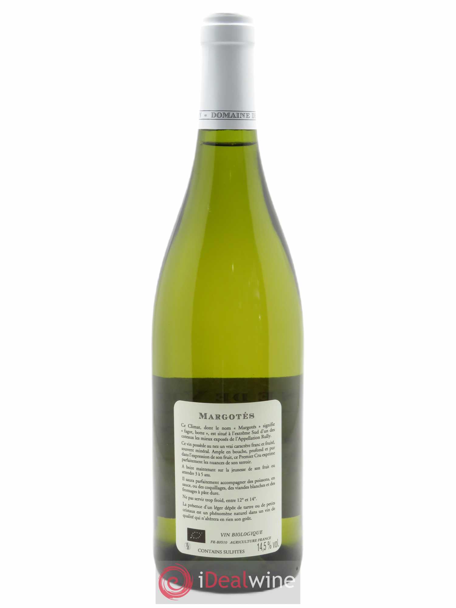 Rully 1er Cru Les Margotés Domaine de Villaine 2019 - Lot de 1 bouteille - 1