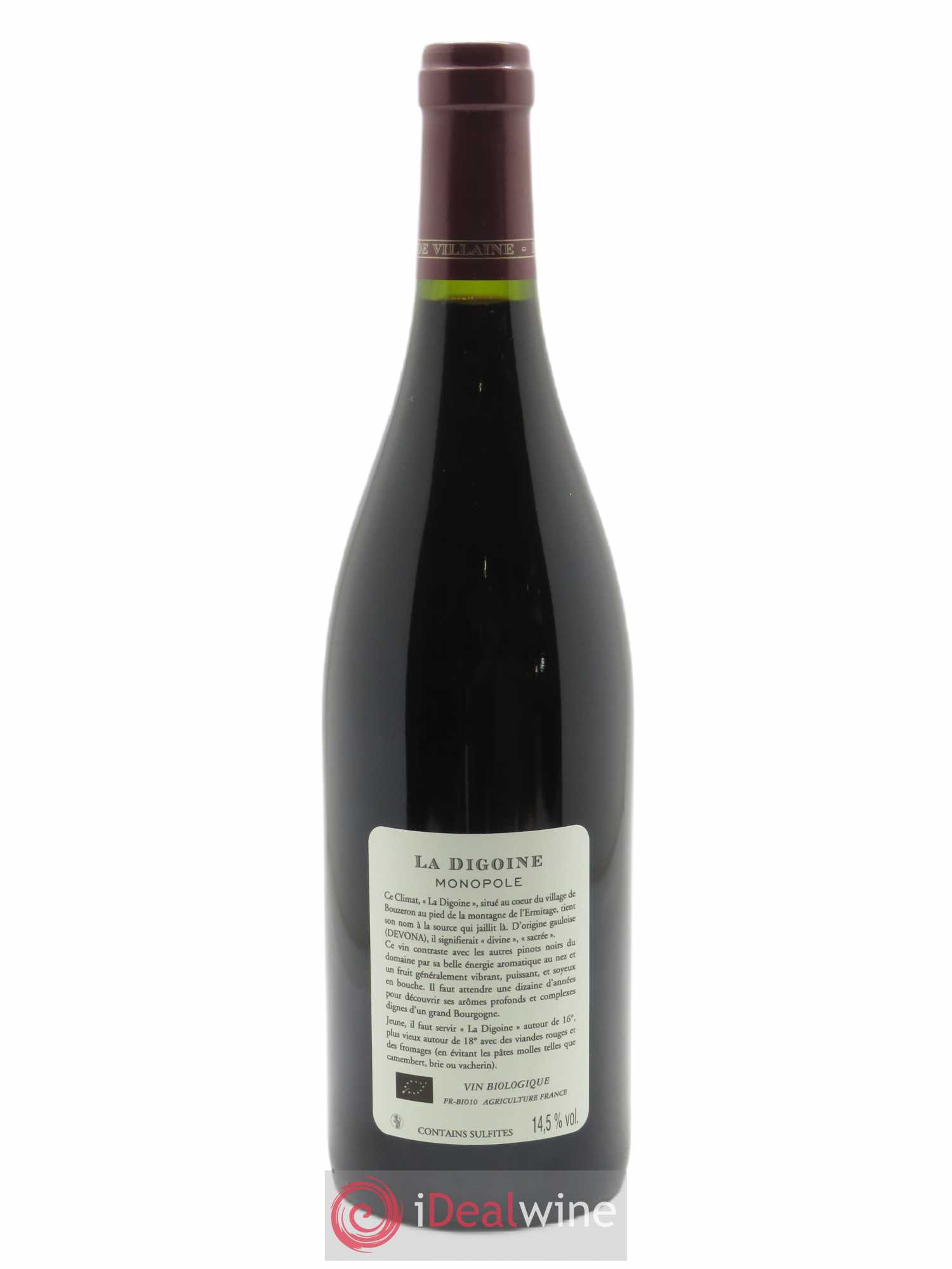 Bourgogne La Digoine Domaine de Villaine 2020 - Lot de 1 bouteille - 1