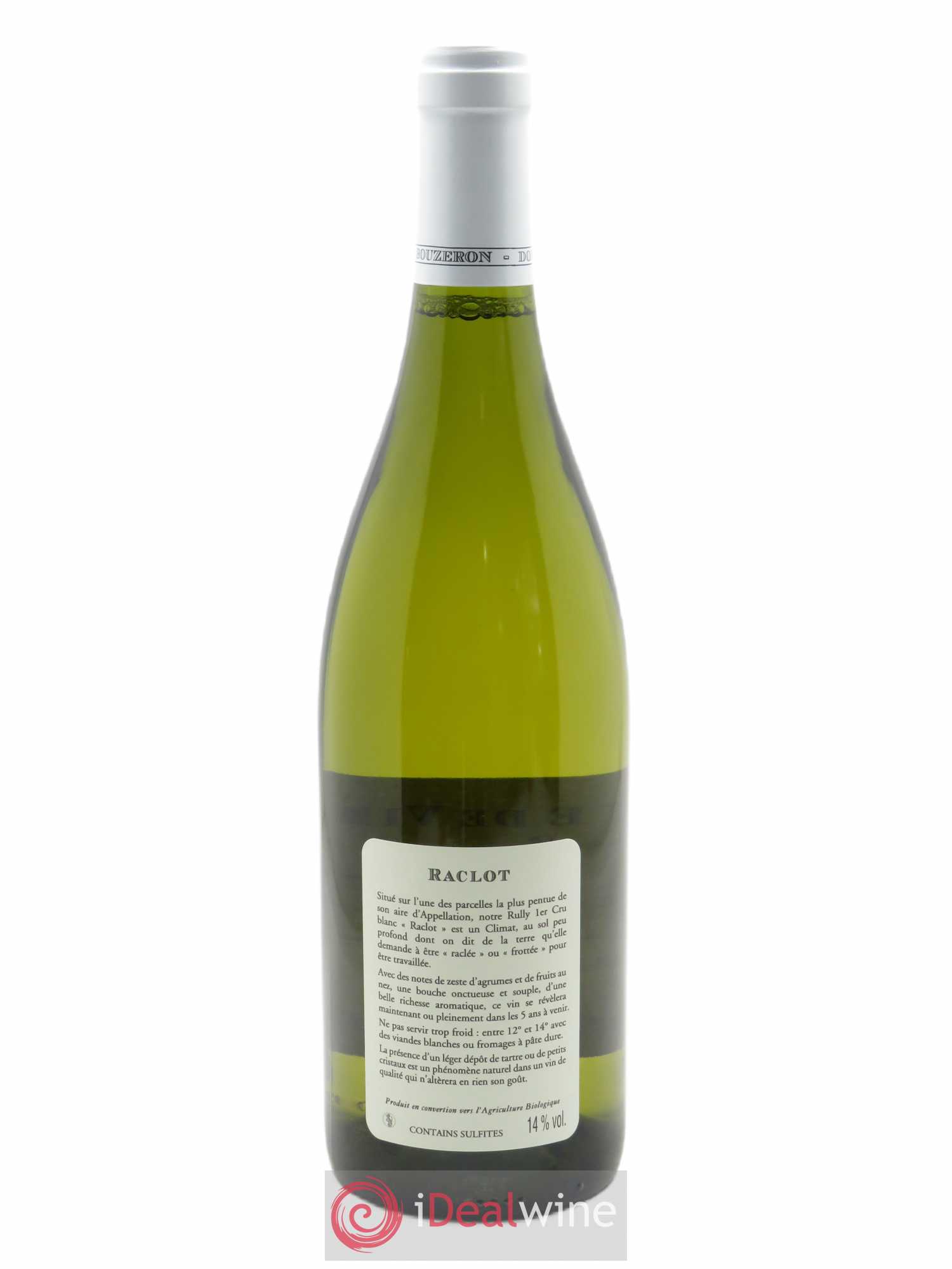 Rully 1er Cru Raclot Domaine de Villaine 2019 - Lot de 1 bouteille - 1