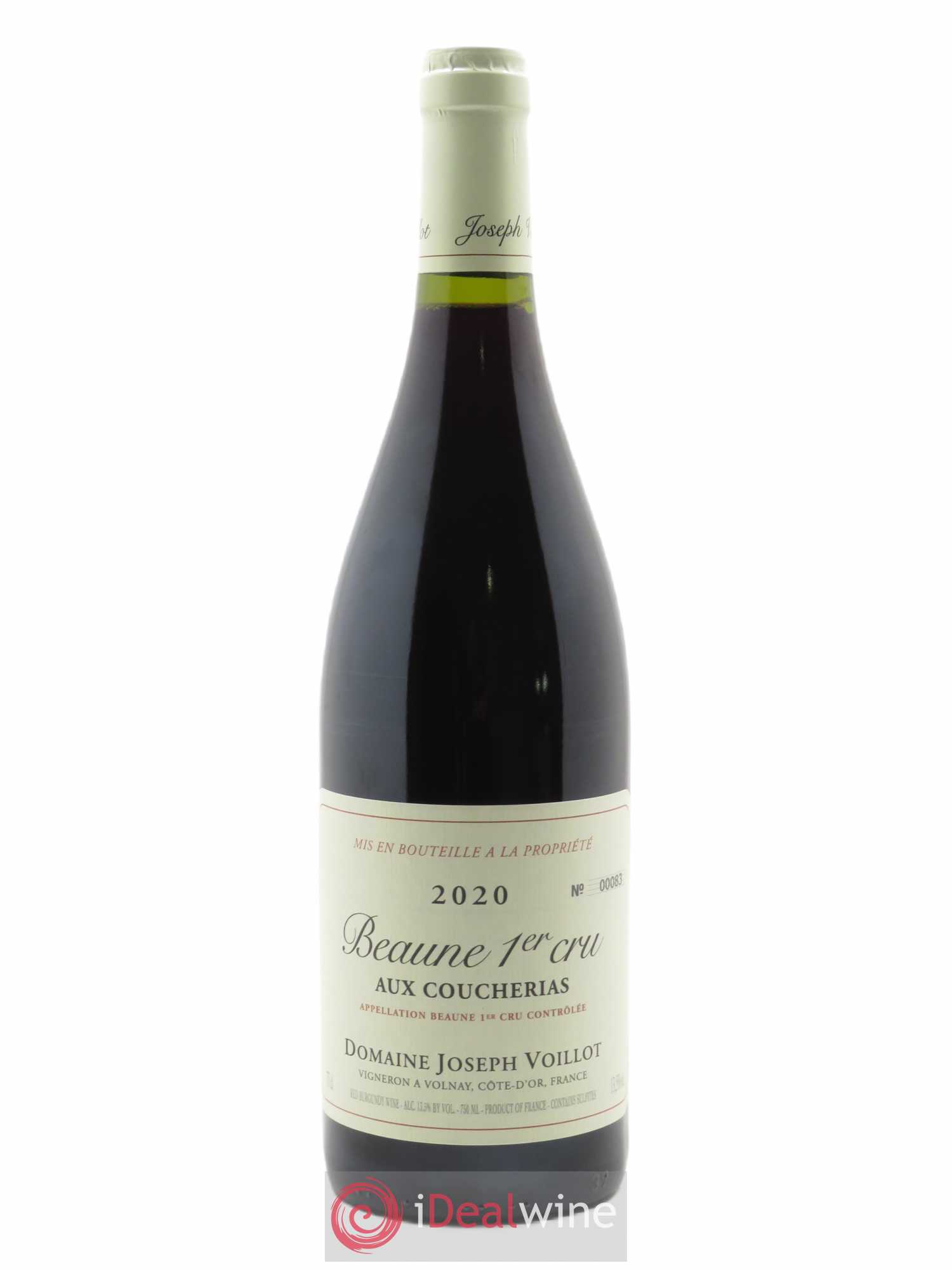 Beaune 1er Cru Aux Coucherias Joseph Voillot (Domaine) 2020 - Lot de 1 bouteille - 0