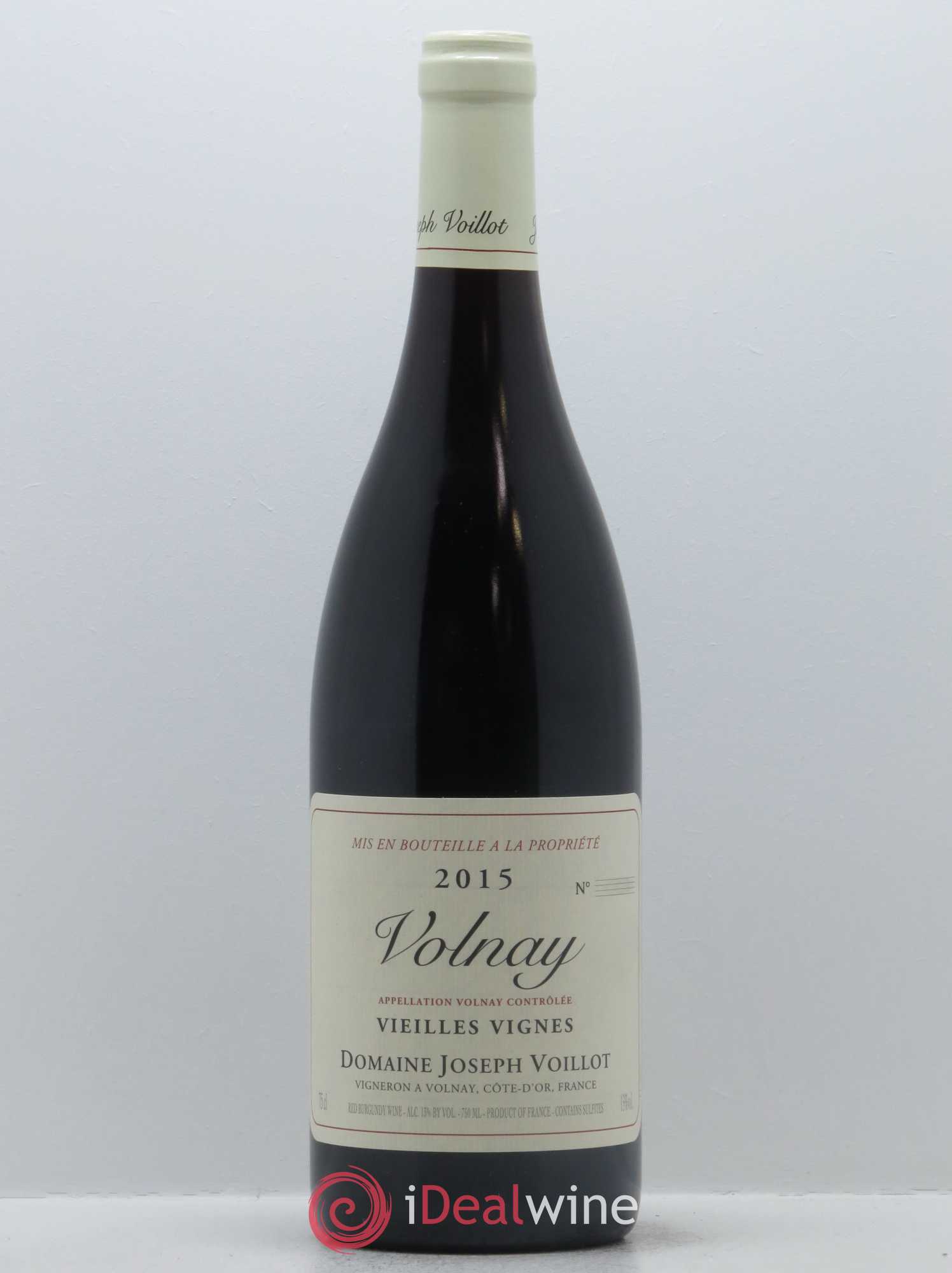 Volnay Vieilles vignes Joseph Voillot (Domaine) 2015 - Lot de 1 bouteille - 0