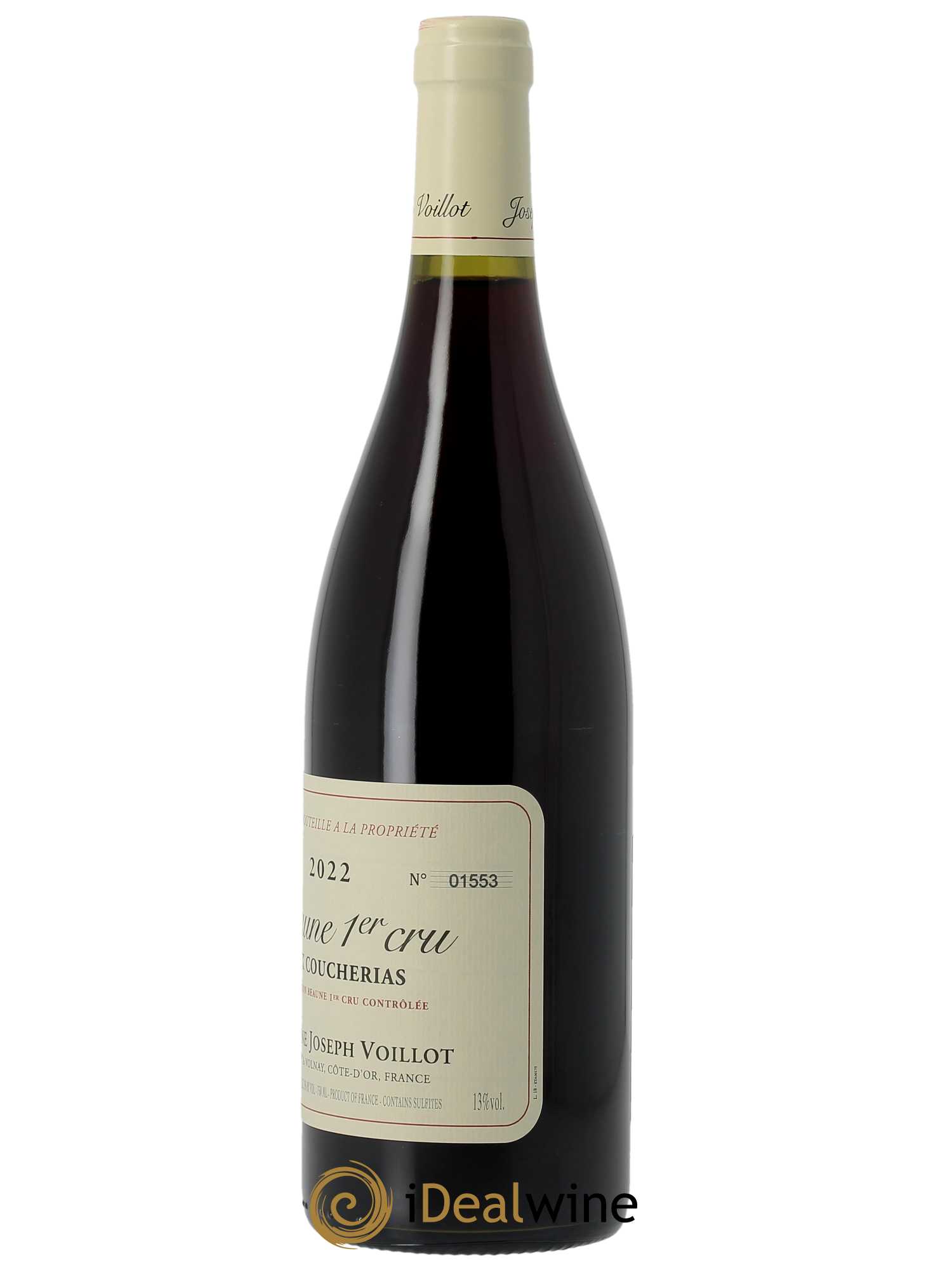 Beaune 1er Cru Aux Coucherias Joseph Voillot (Domaine) 2022 - Lot of 1 bottle - 1