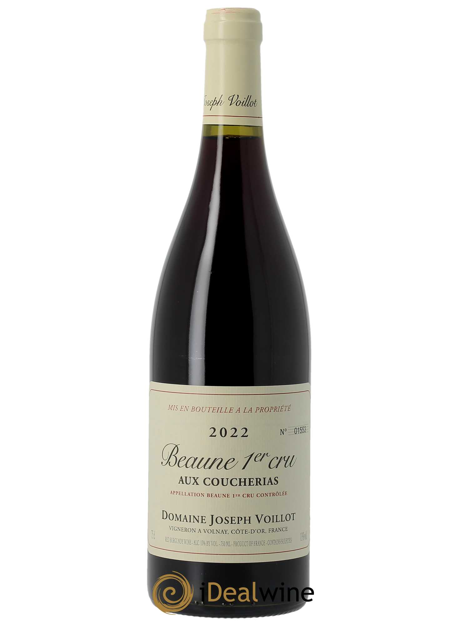 Beaune 1er Cru Aux Coucherias Joseph Voillot (Domaine) 2022 - Lot of 1 bottle - 0