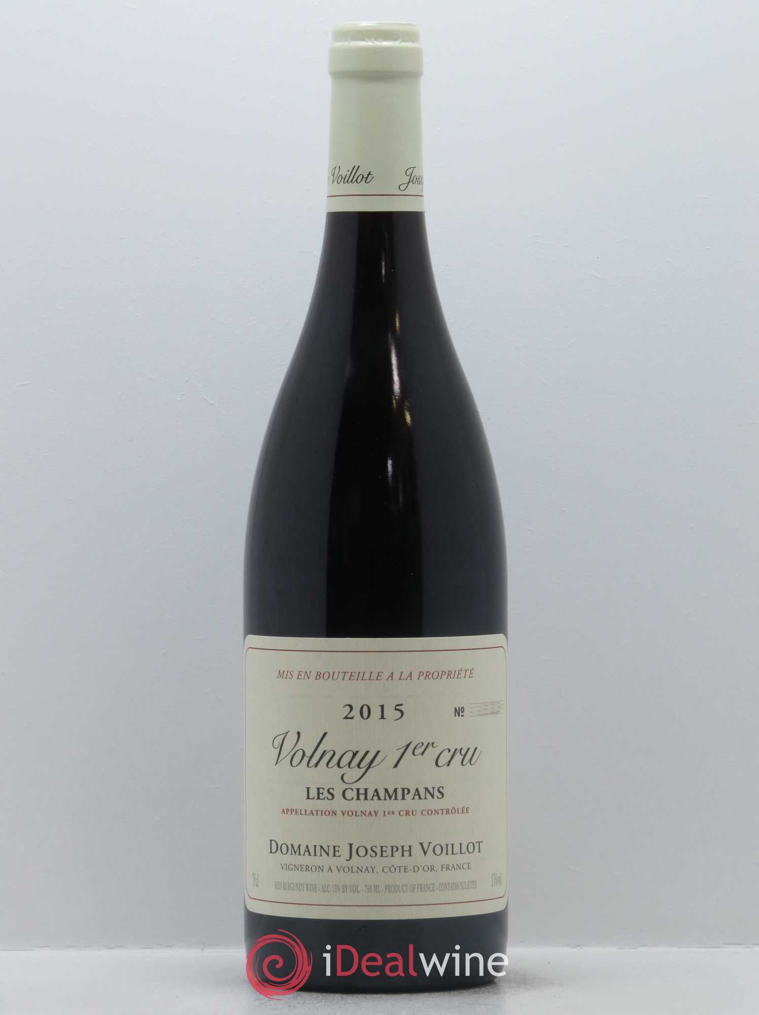 Volnay 1er Cru les Champans Joseph Voillot (Domaine) 2015 - Lot de 1 bouteille - 0