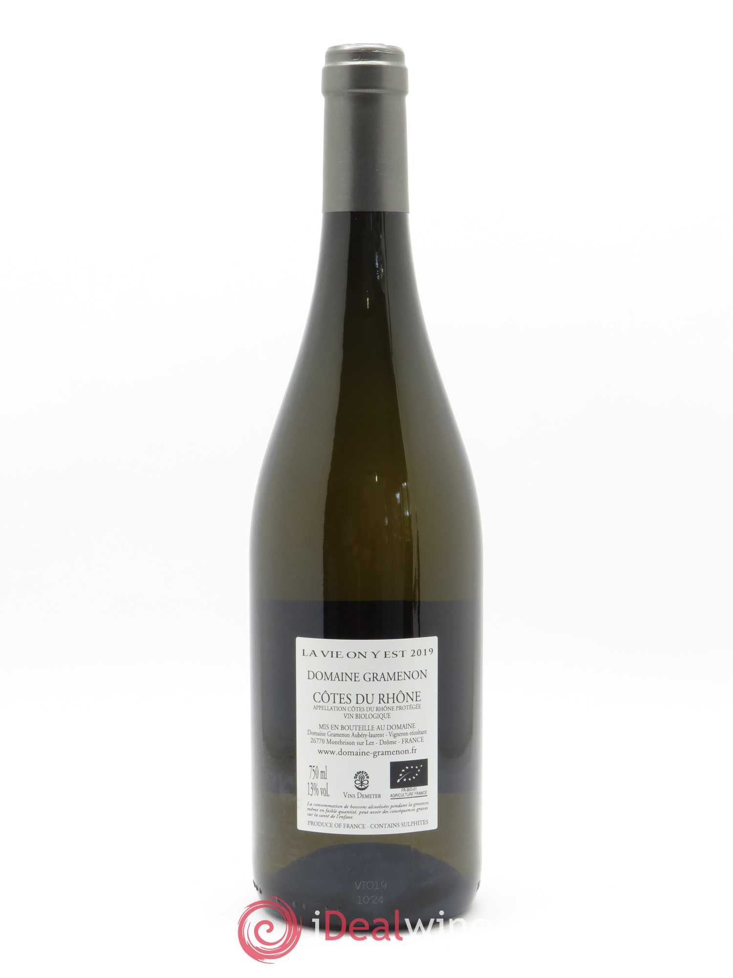 Côtes-du-Rhône La Vie on y est Gramenon (Domaine) 2019 - Lot de 1 bouteille - 1