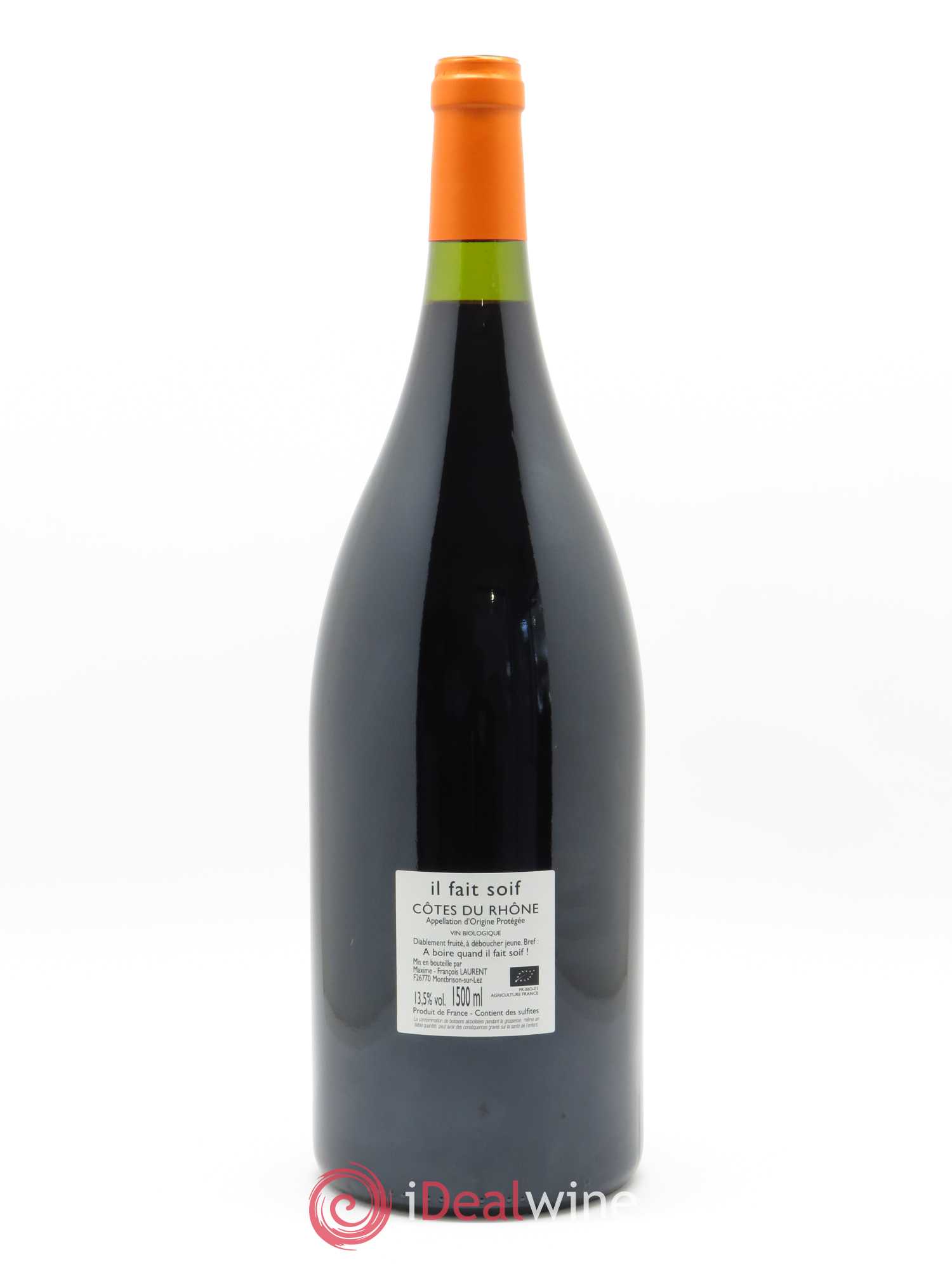 Côtes-du-Rhône Il Fait Soif Maxime-François Laurent (Gramenon) 2019 - Lot de 1 magnum - 1