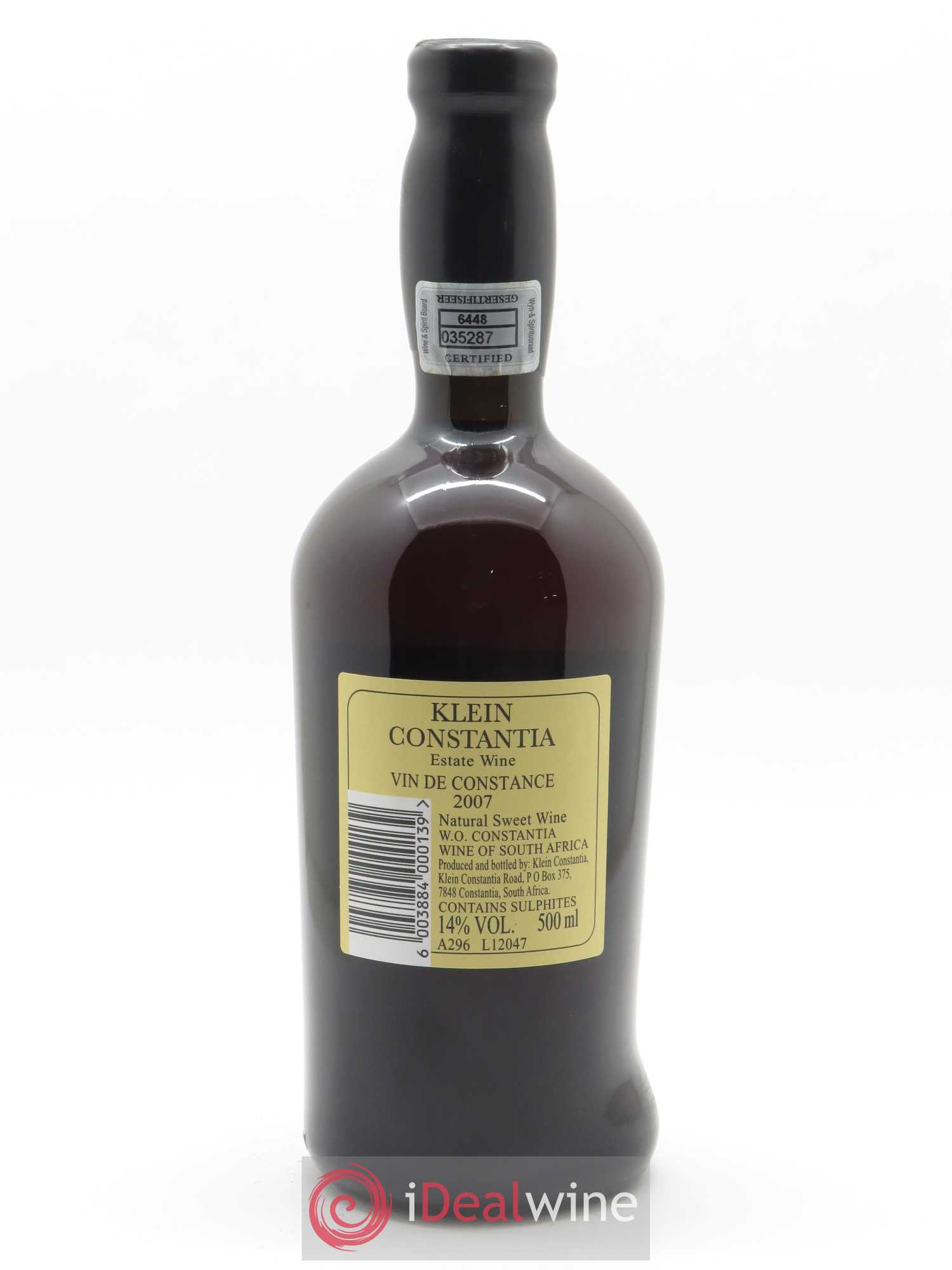 Vin de Constance Klein Constantia L. Jooste 2007 - Lotto di 1 bottiglia - 2