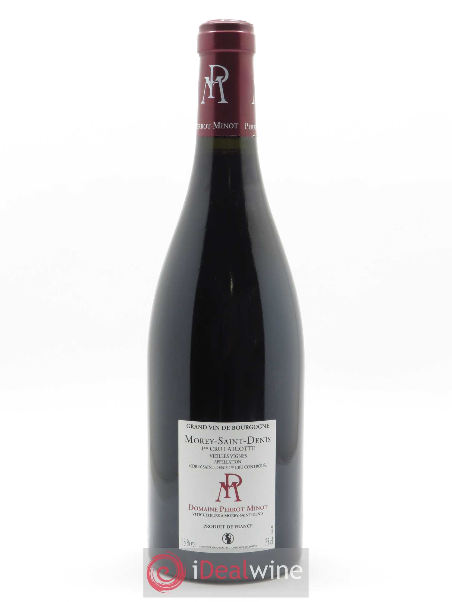 Morey-Saint-Denis 1er Cru La Riotte Vieilles Vignes Perrot-Minot 2018 - Lot de 1 bouteille - 1