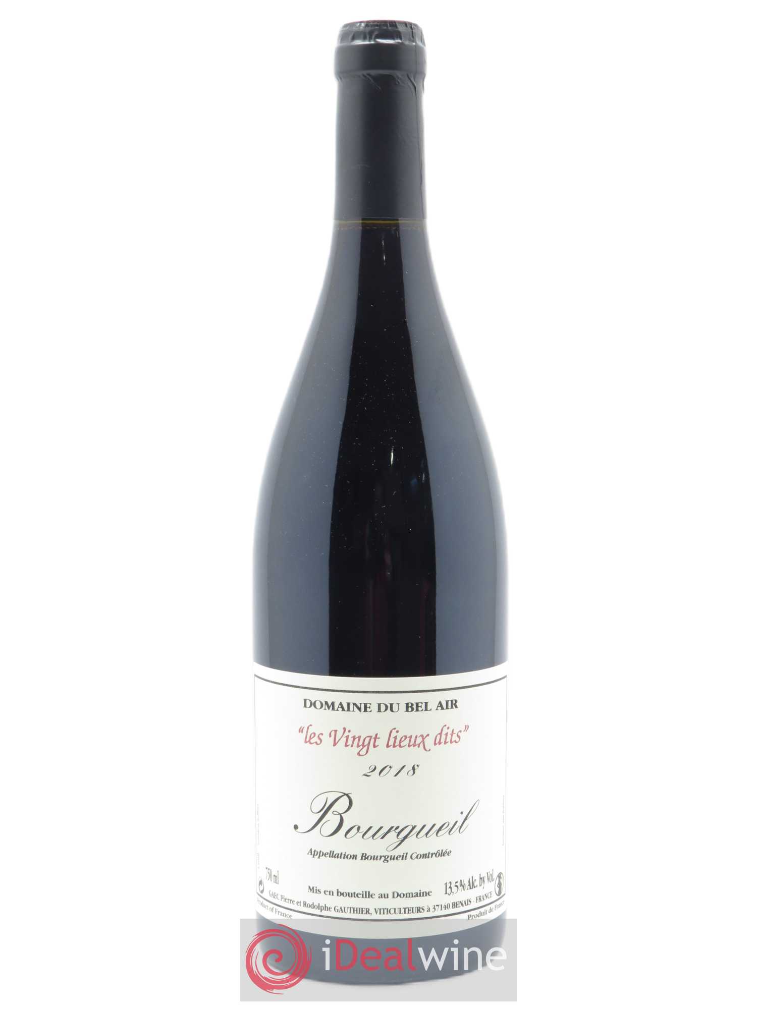 Bourgueil Vingt Lieux Dits Domaine du Bel Air 2018 - Lot de 1 bouteille - 0