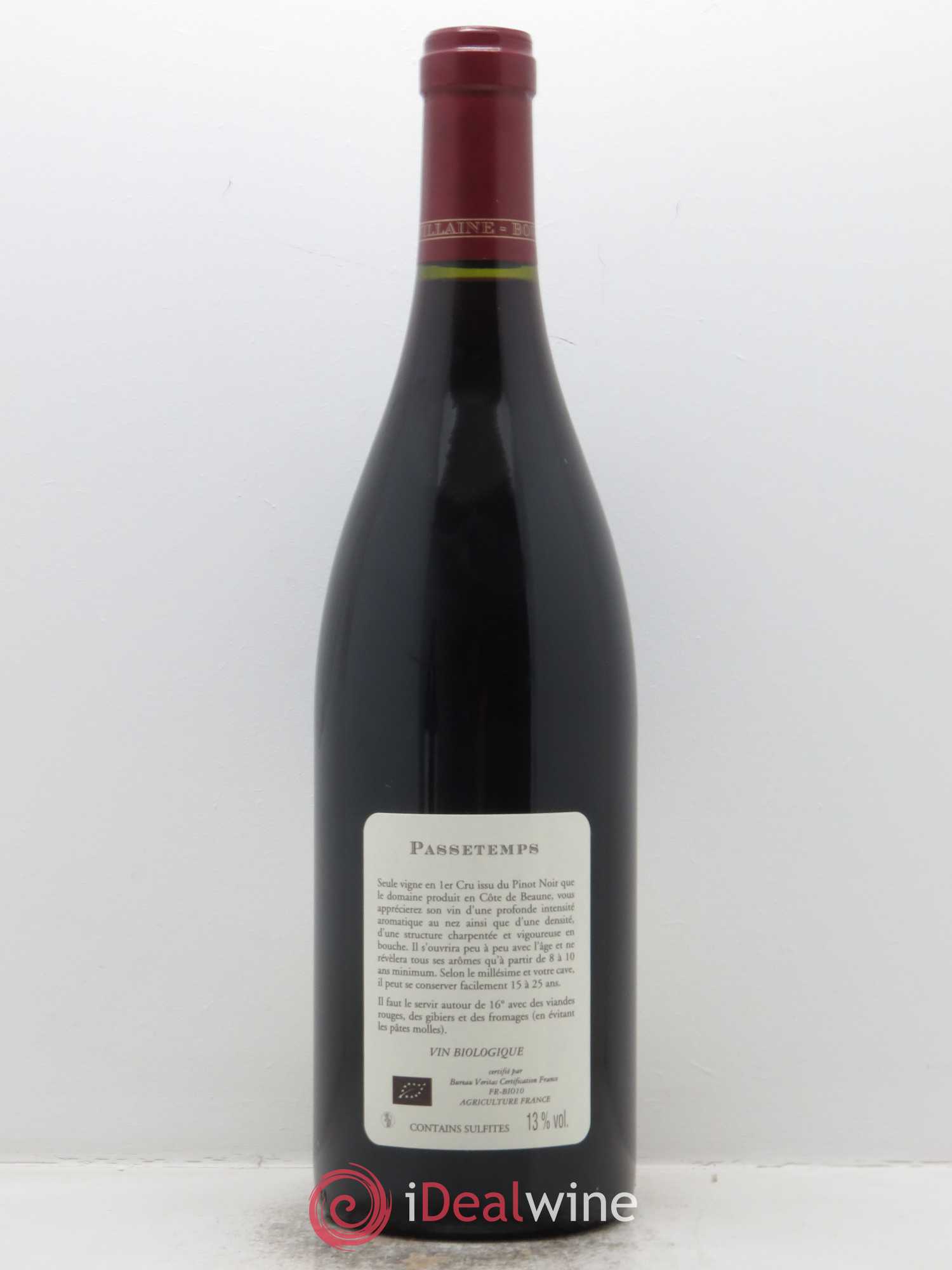 Santenay 1er Cru Passetemps Domaine de Villaine 2015 - Lot de 1 bouteille - 1