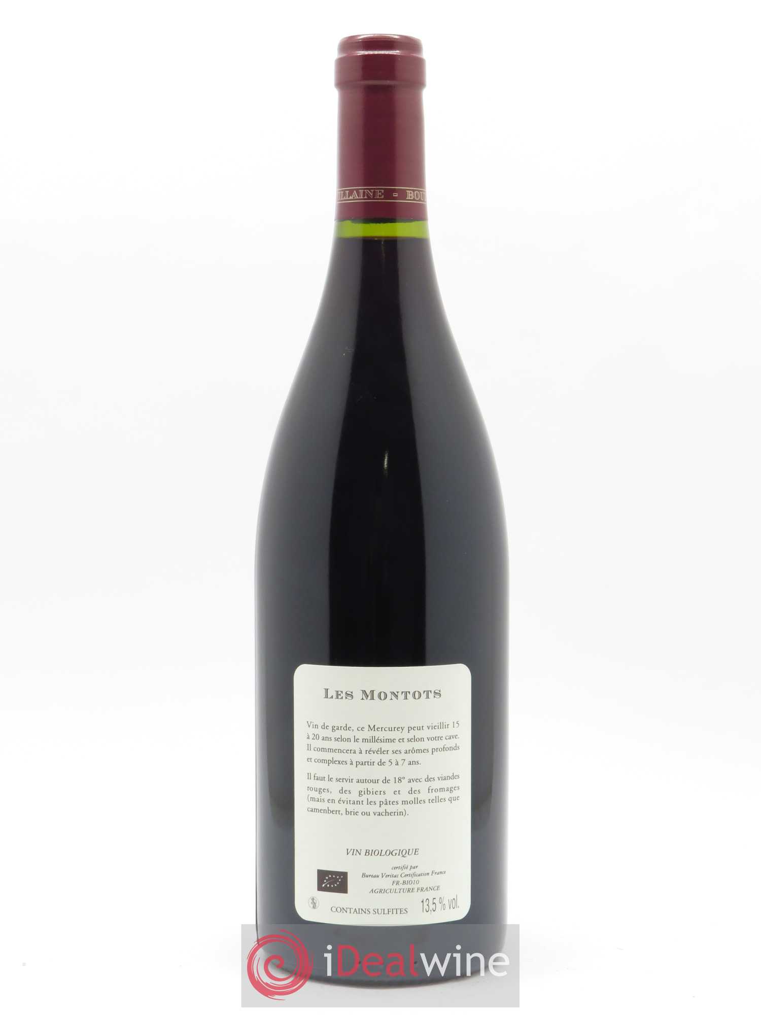 Mercurey Les Montots Domaine de Villaine 2018 - Lot de 1 bouteille - 1