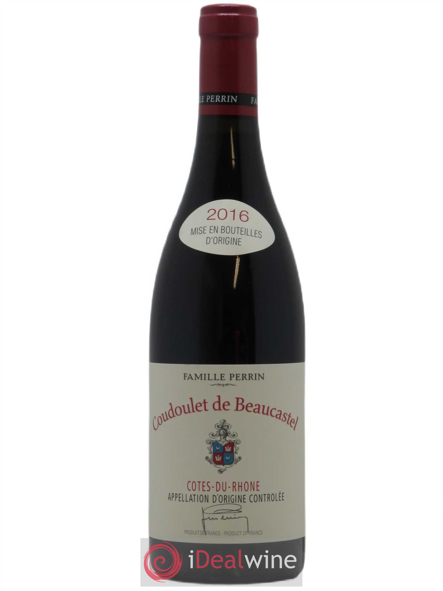 Côtes-du-Rhône Coudoulet de Beaucastel Famille Perrin 2016 - Lot de 1 bouteille - 0