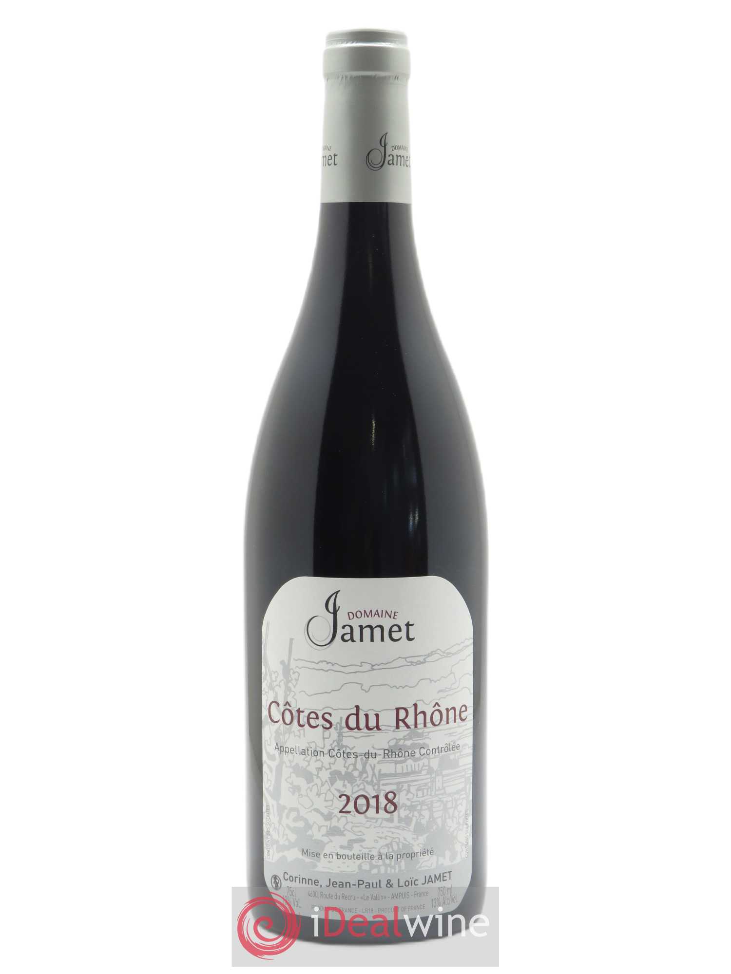 Côtes-du-Rhône Jamet (Domaine) 2018 - Lot de 1 bouteille - 0