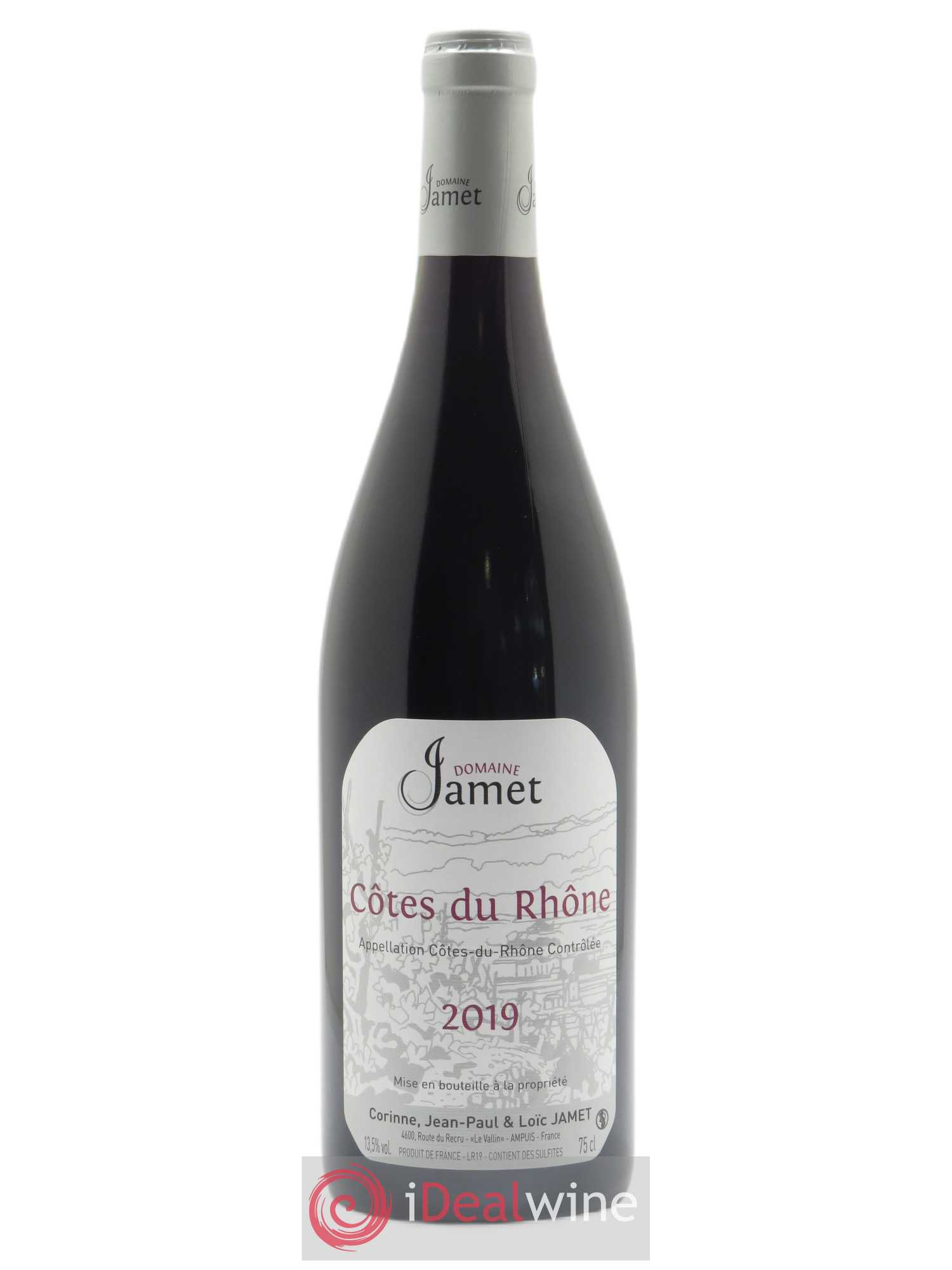 Côtes-du-Rhône Jamet (Domaine) 2019 - Lot de 1 bouteille - 0