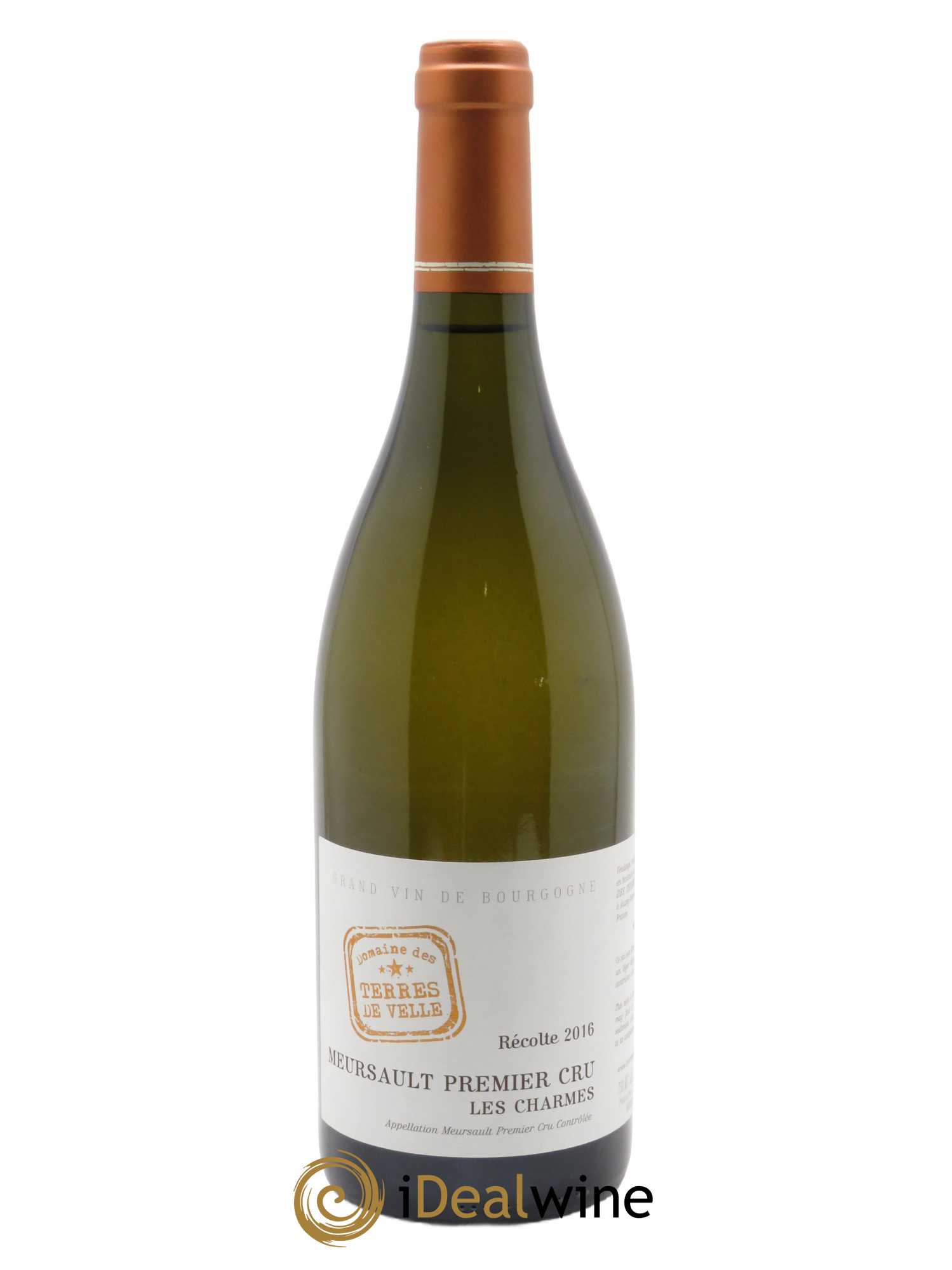 Meursault 1er Cru Les Charmes Terres de Velle 2016 - Lot de 1 bouteille - 0